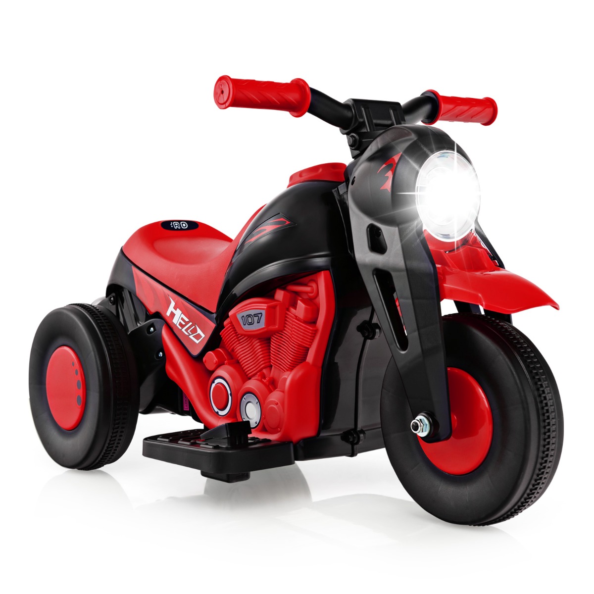 6V Electric Kid Ride on Motorcycle with Bubble Maker - Red - Savings Store