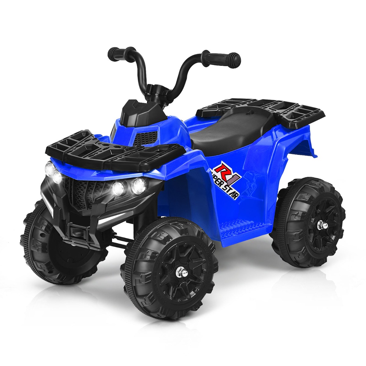 All Terrain Electric Quad Bike for Kids with MP3 and USB - Blue - Savings Store
