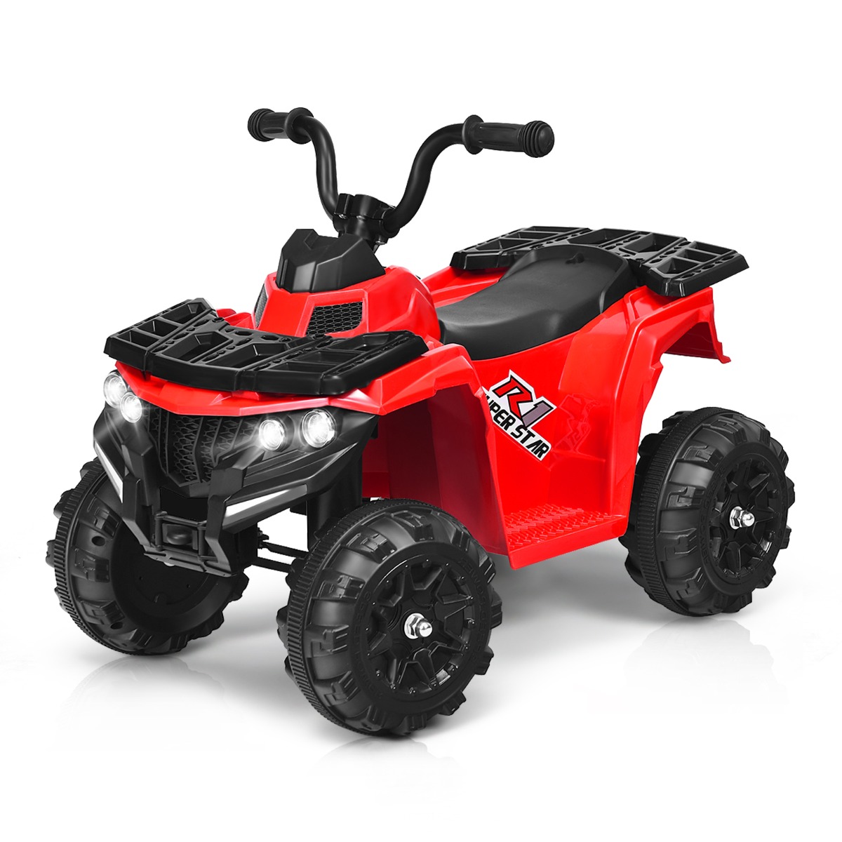 All Terrain Electric Quad Bike for Kids with MP3 and USB - Red - Savings Store