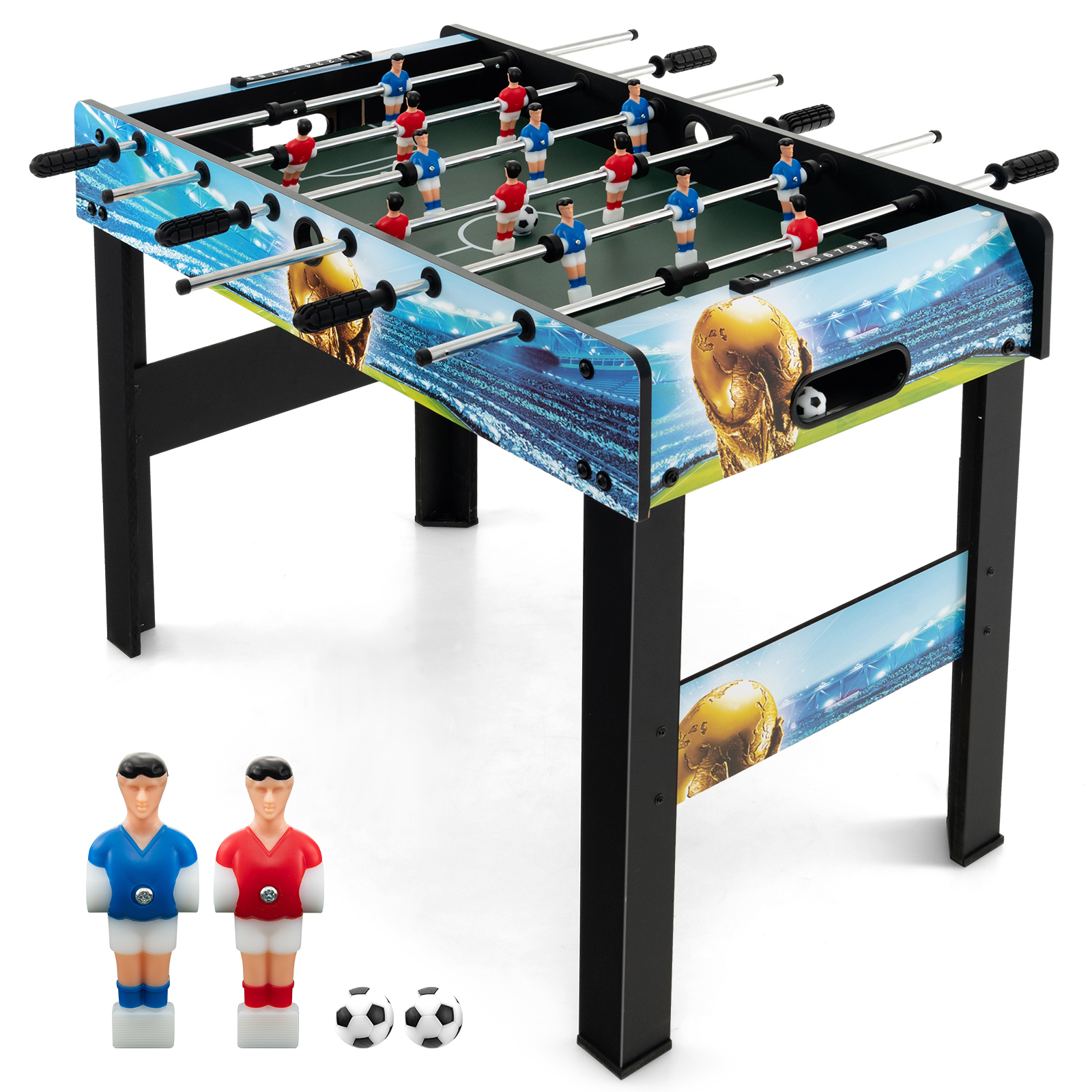 Freestanding Soccer Game Table with Removable Legs for Home Game Room Bar - Savings Store