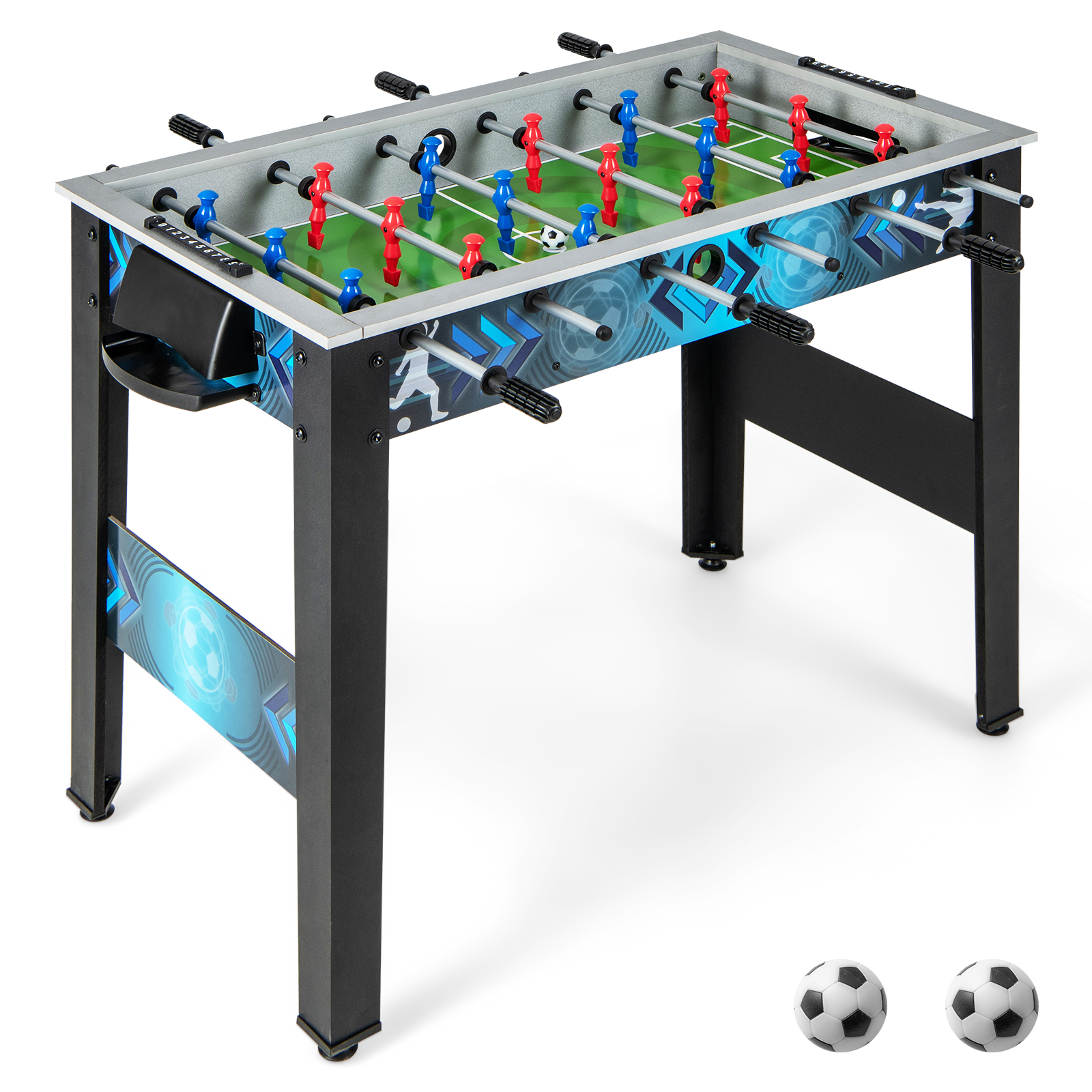 Soccer Table Game with 2 Footballs and Smooth Handle - Savings Store