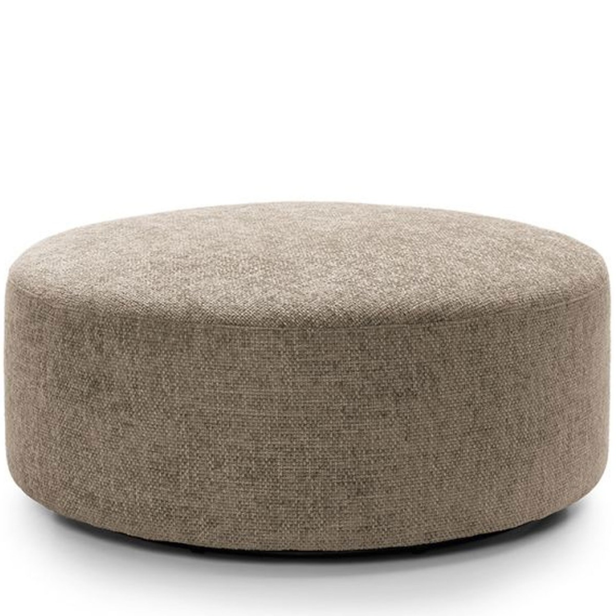 Zazzles Smart Linen Large Swivel Footstool - Taupe - Moonlight Interiors