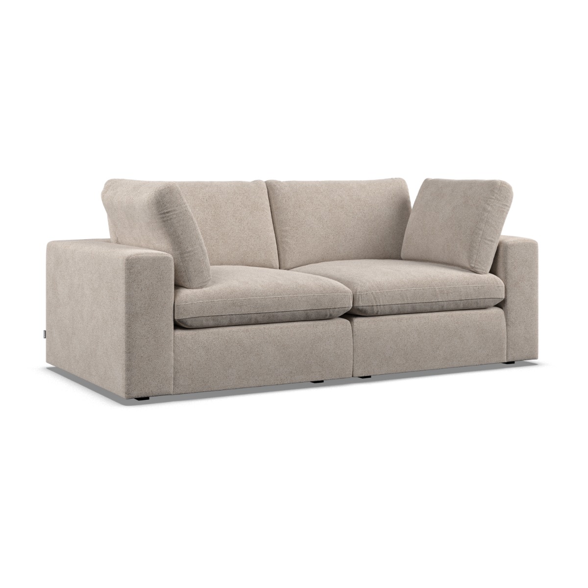 2 Seater Sofa - OBLAK Fabric Fossil - Edgbaston Living