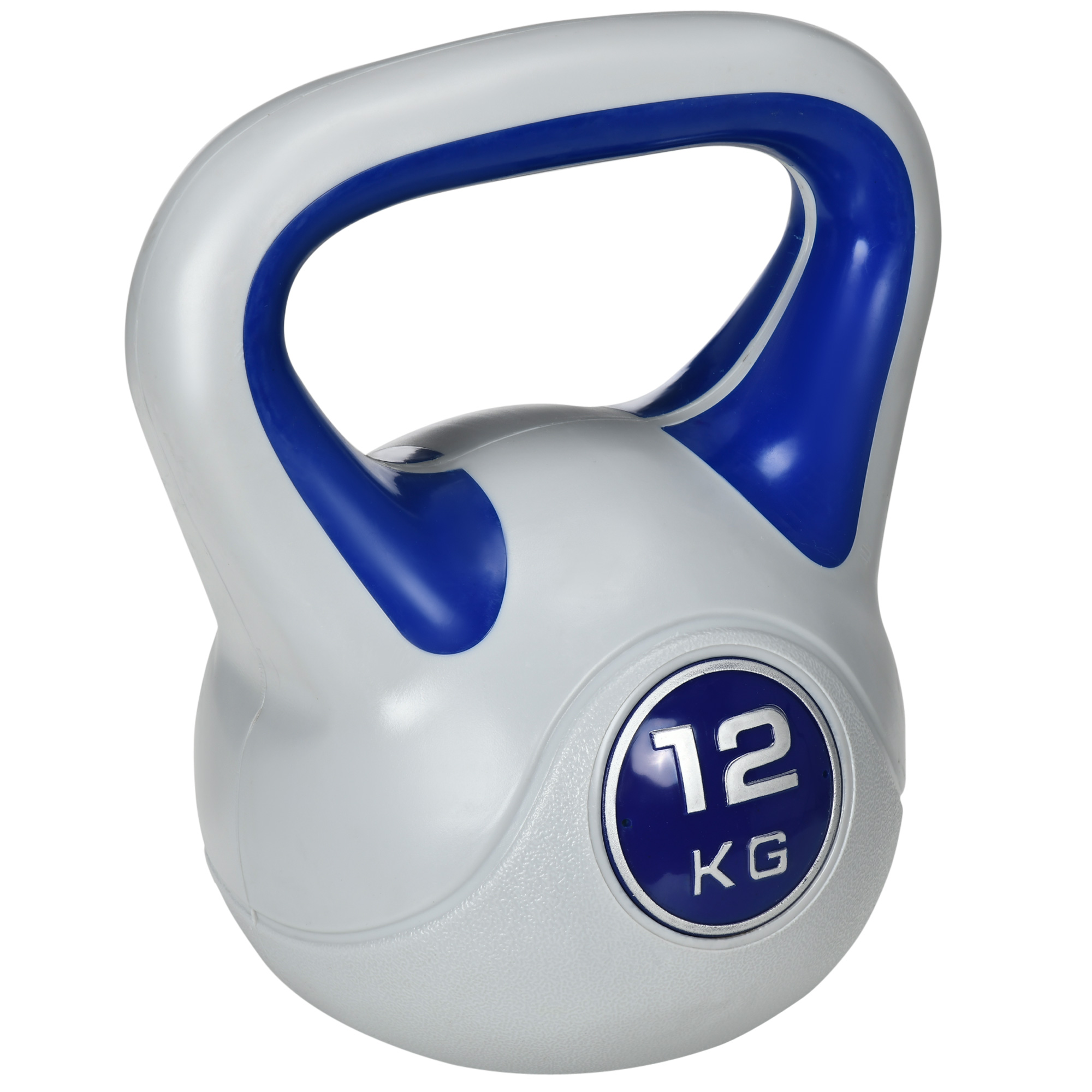 SPORTEDGE Kettlebell Kettle Bells with Handle Dark Blue and Grey - Life Essentials