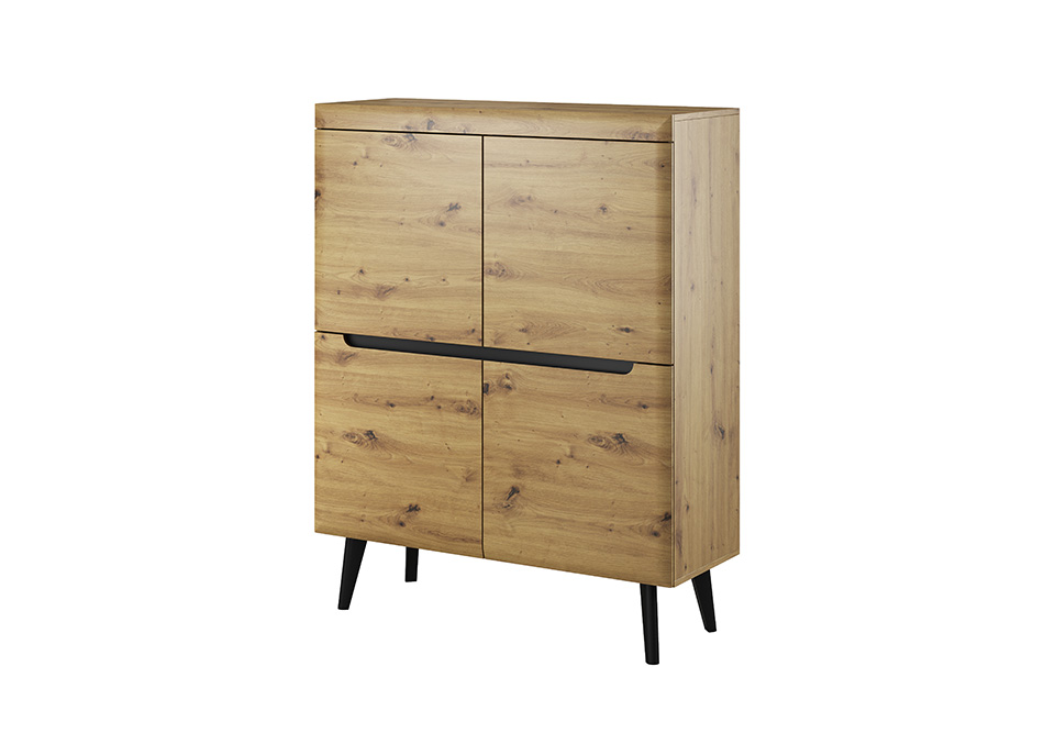 Halifax Cabinet 107cm - Oak - Moonlight Interiors