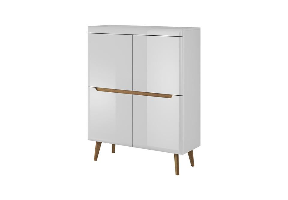 Serie 2 Door Sideboard Cabinet - White - Art Nest
