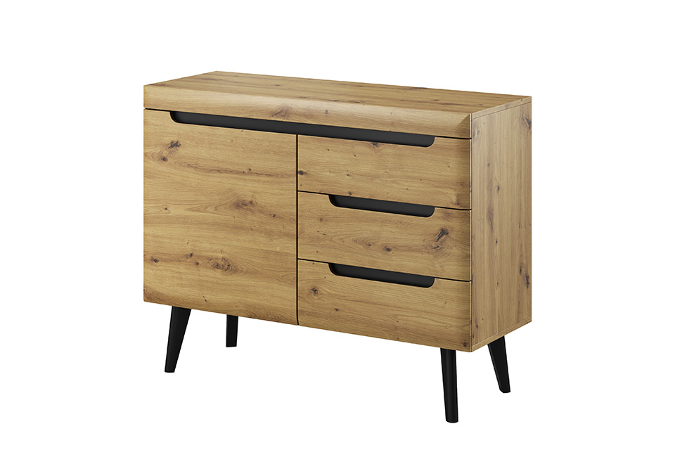 Halifax Sideboard With Drawers 107cm - Oak - Moonlight Interiors