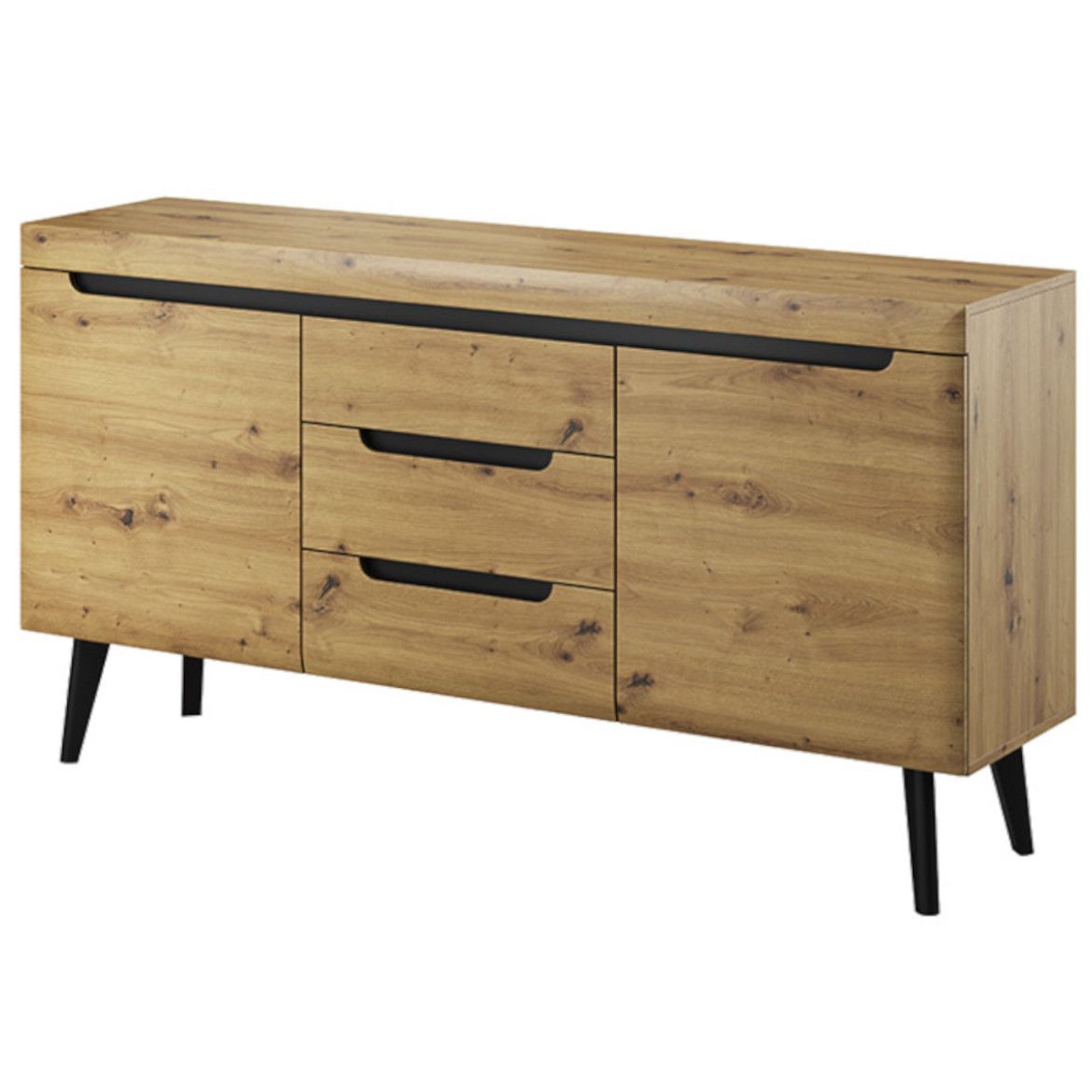 Serie Large Sideboard Cabinet - Oak Artisan - Art Nest