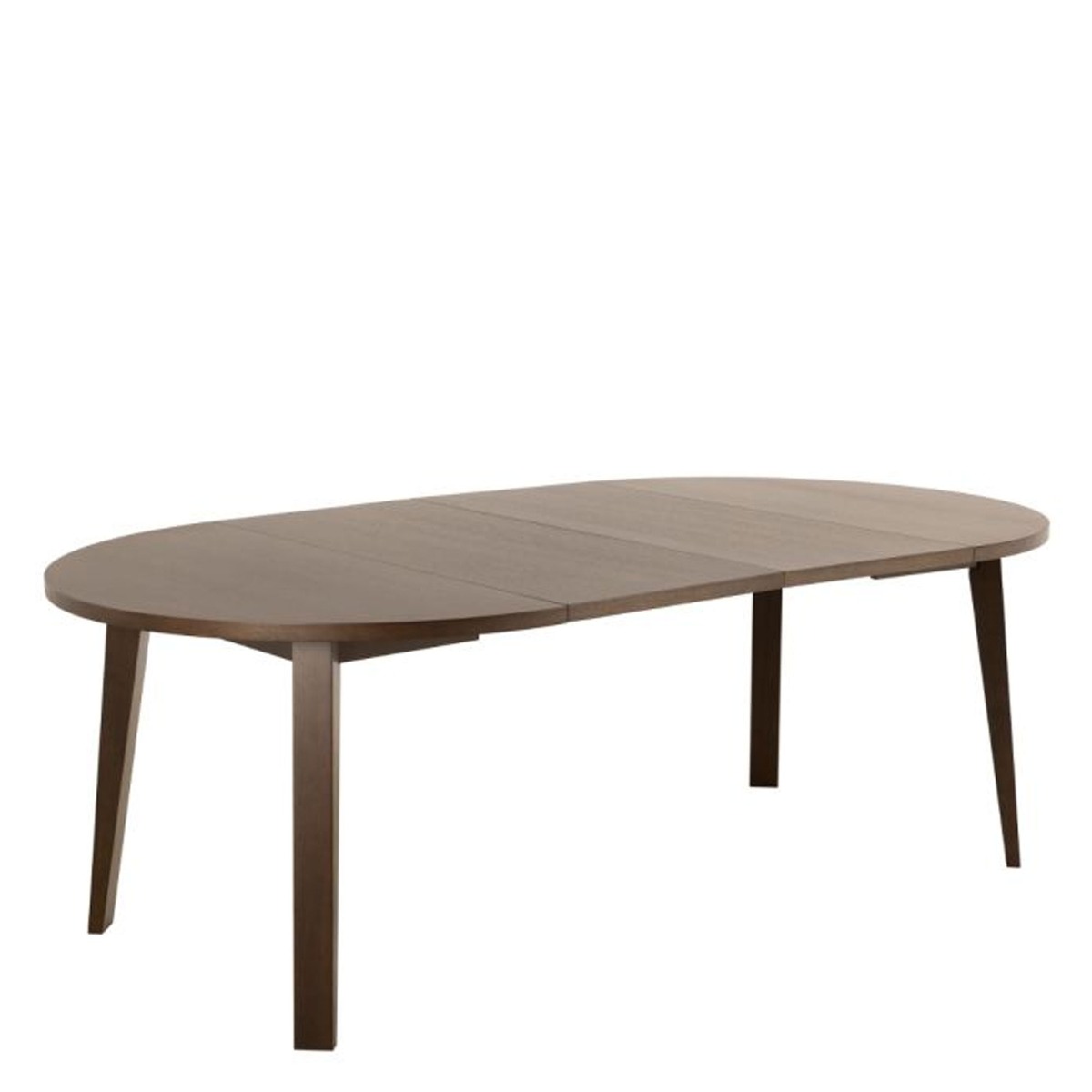 RAVELLY Oval-Shape Extendable Dining Table - Smoked Oak - Rosalind Collection