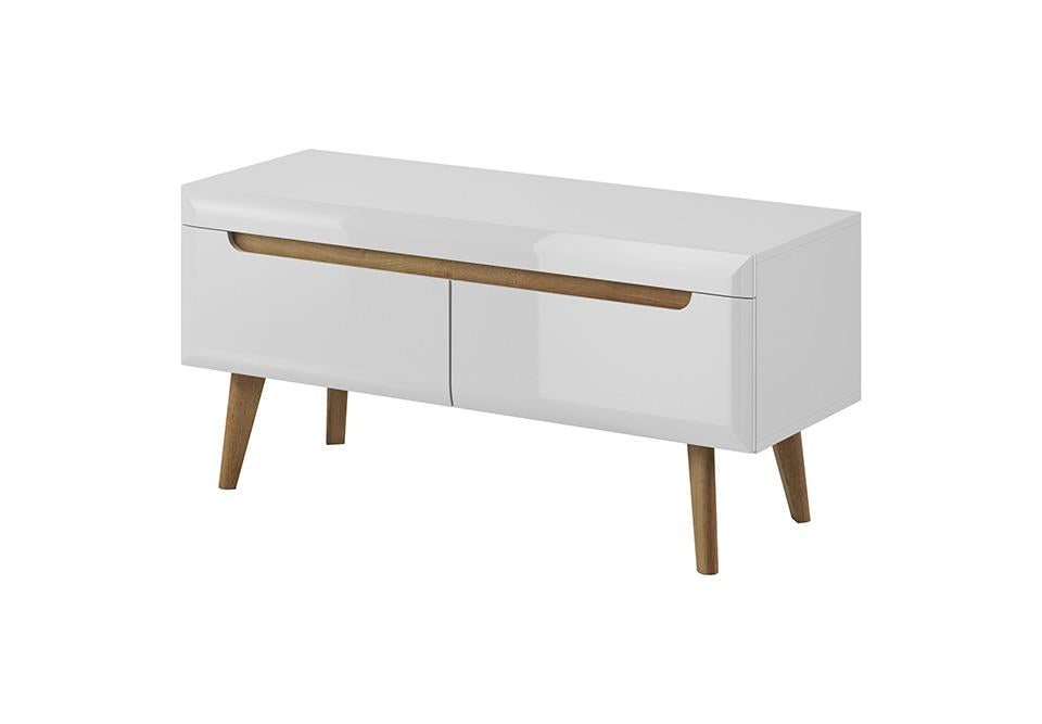 Serie TV Cabinet - White Gloss - Art Nest