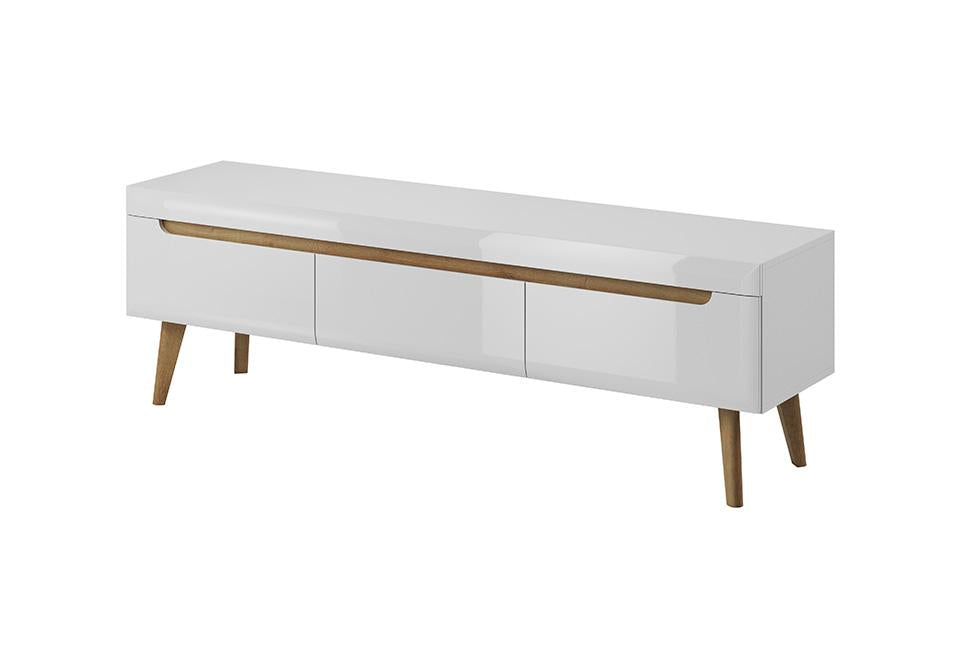 Serie Large TV Cabinet - White Gloss - Art Nest
