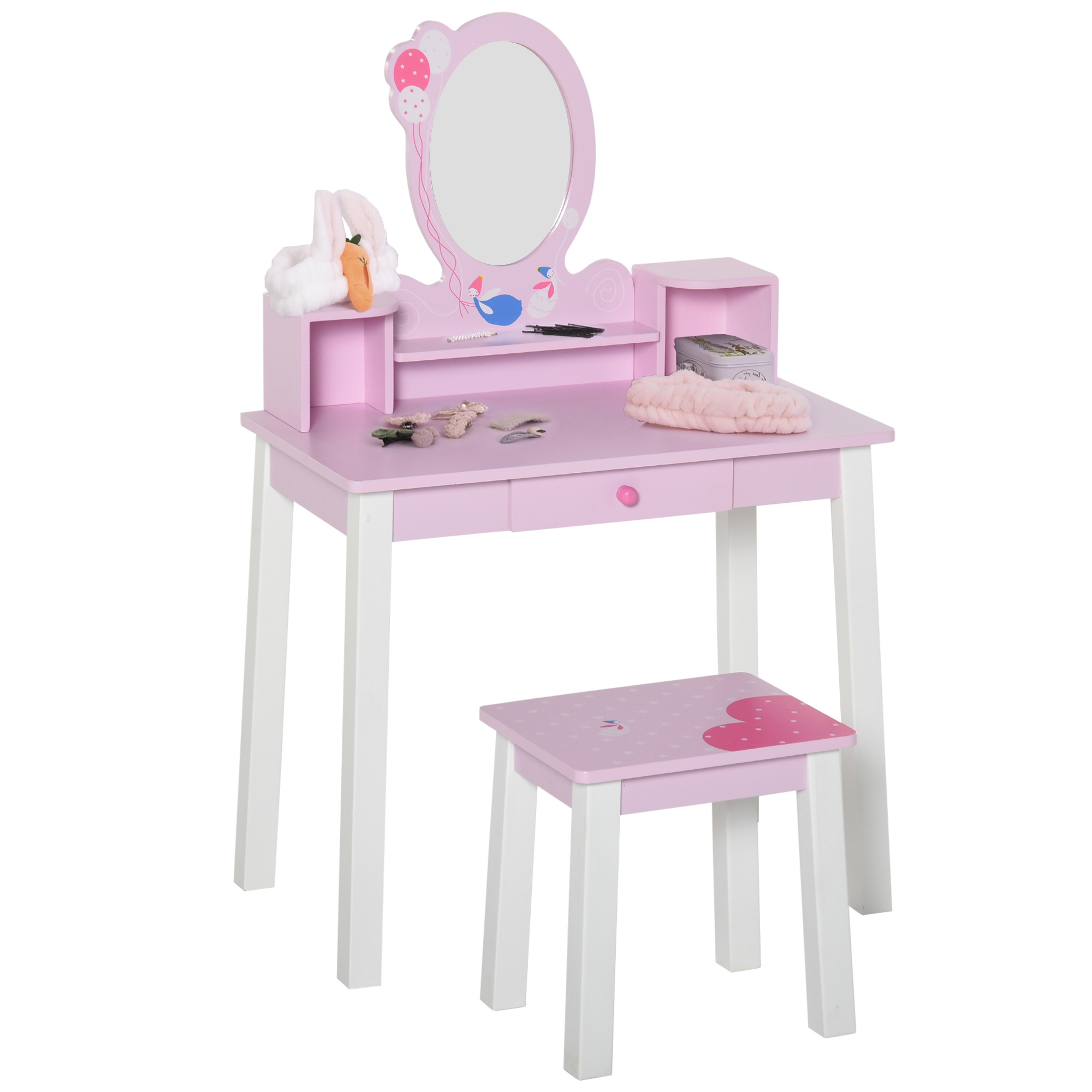 Dressing Table - YAZD Dresser Pink 60cm - Life Essentials