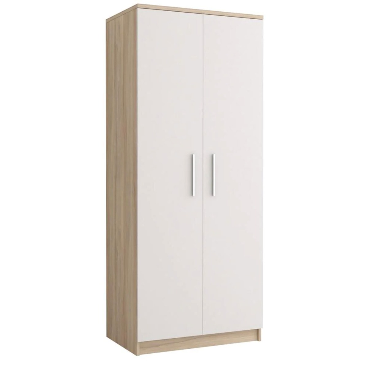 Wardrobe - ORMISTON 2 Door Wardrobe Oak Sonoma 80cm - Art Nest