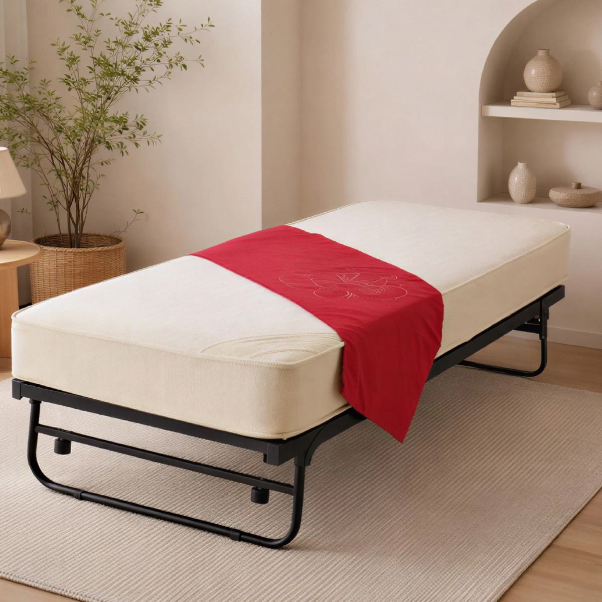 Paris Metal Frame Guest Bed - Small Single 2ft6 - Black - Beds-To-Go