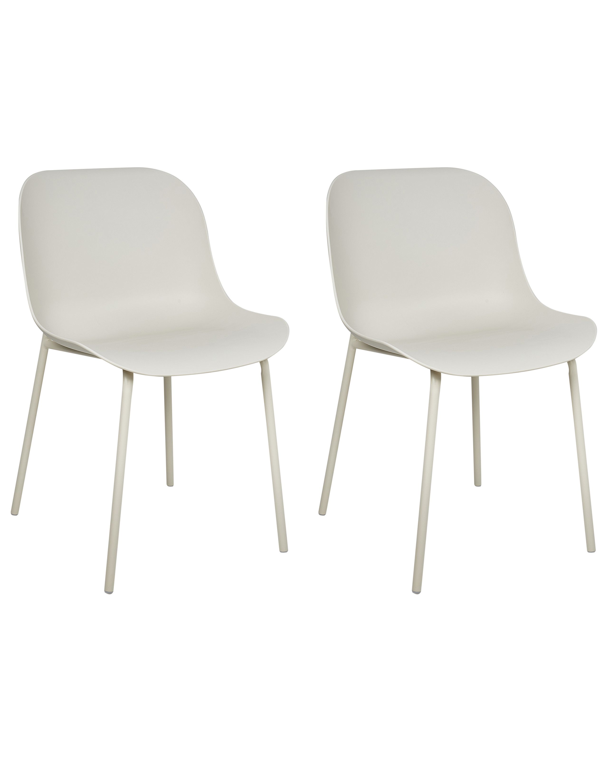 Set of 2 Dining Chairs BELOIT Light Beige - Gemini Interiors