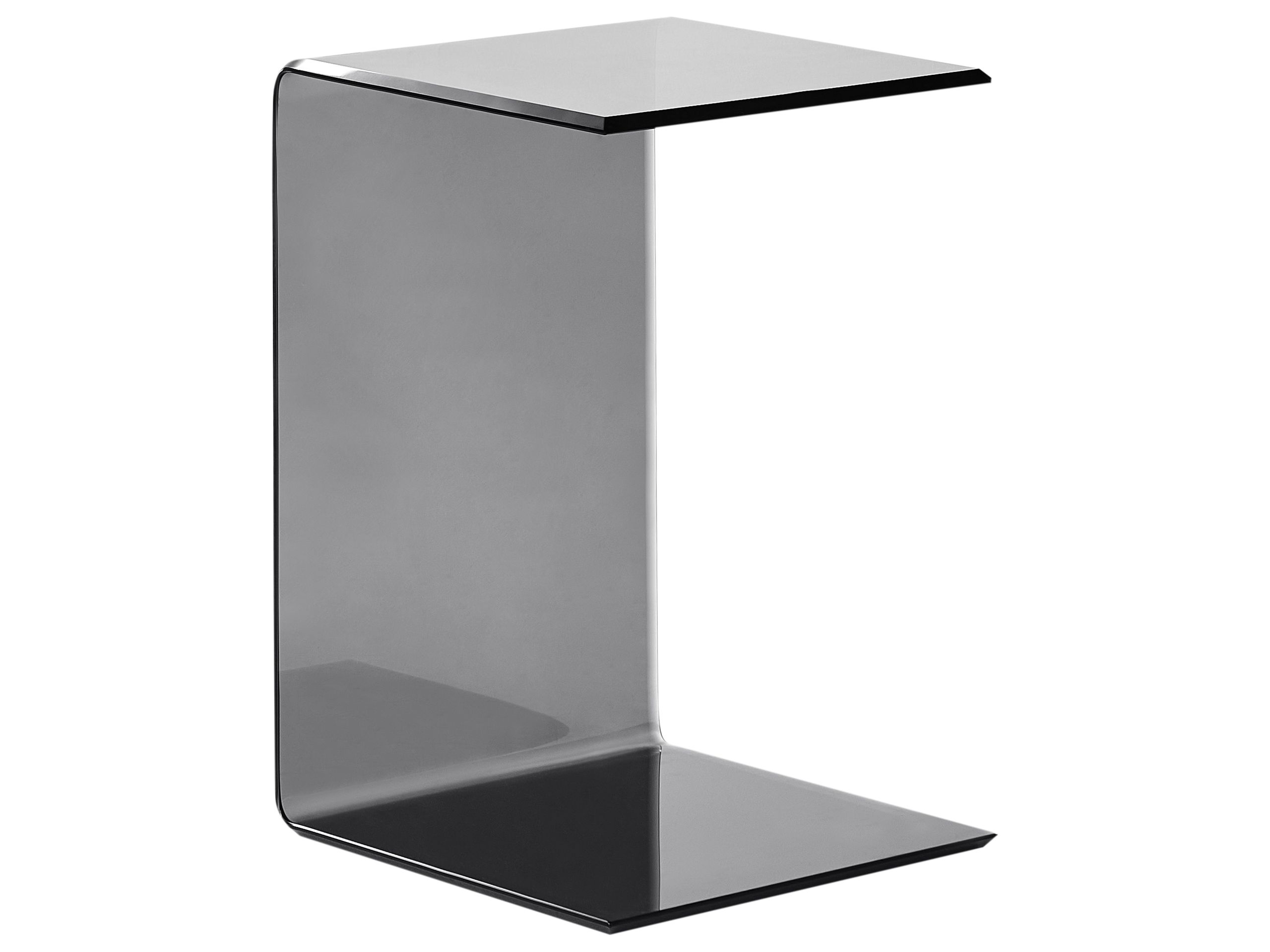 Glass Side Table Black LOURDES - Gemini Interiors