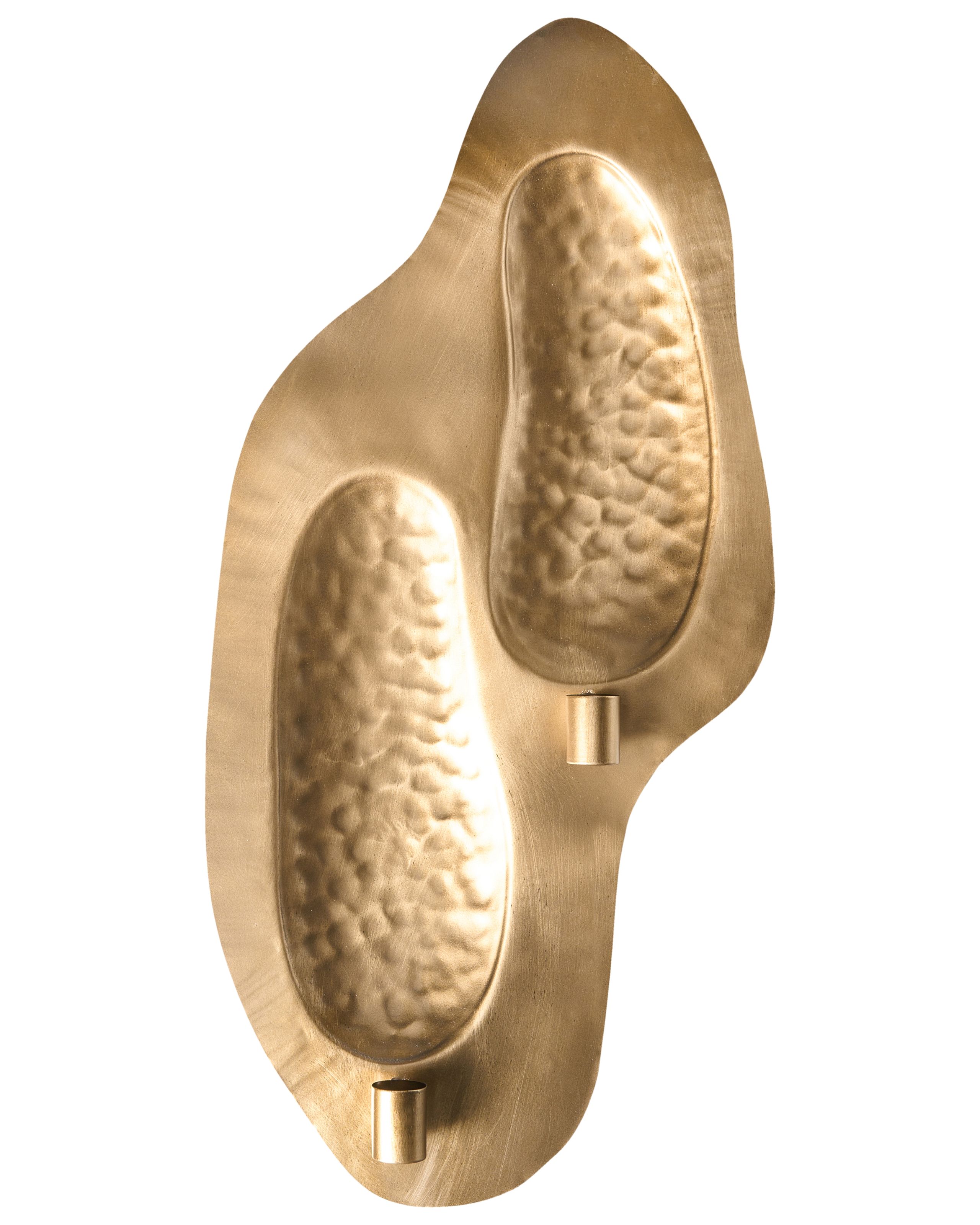 PHNICEE Wall Candle Holder Metal 60 cm Gold - Gemini Interiors
