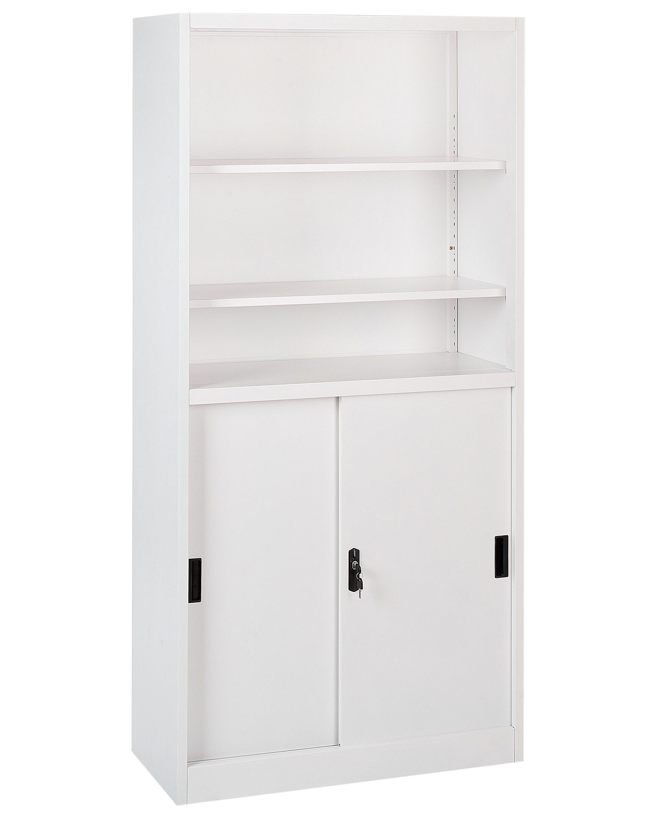 Storage Unit MUSCOVITE Metal White - Gemini Interiors