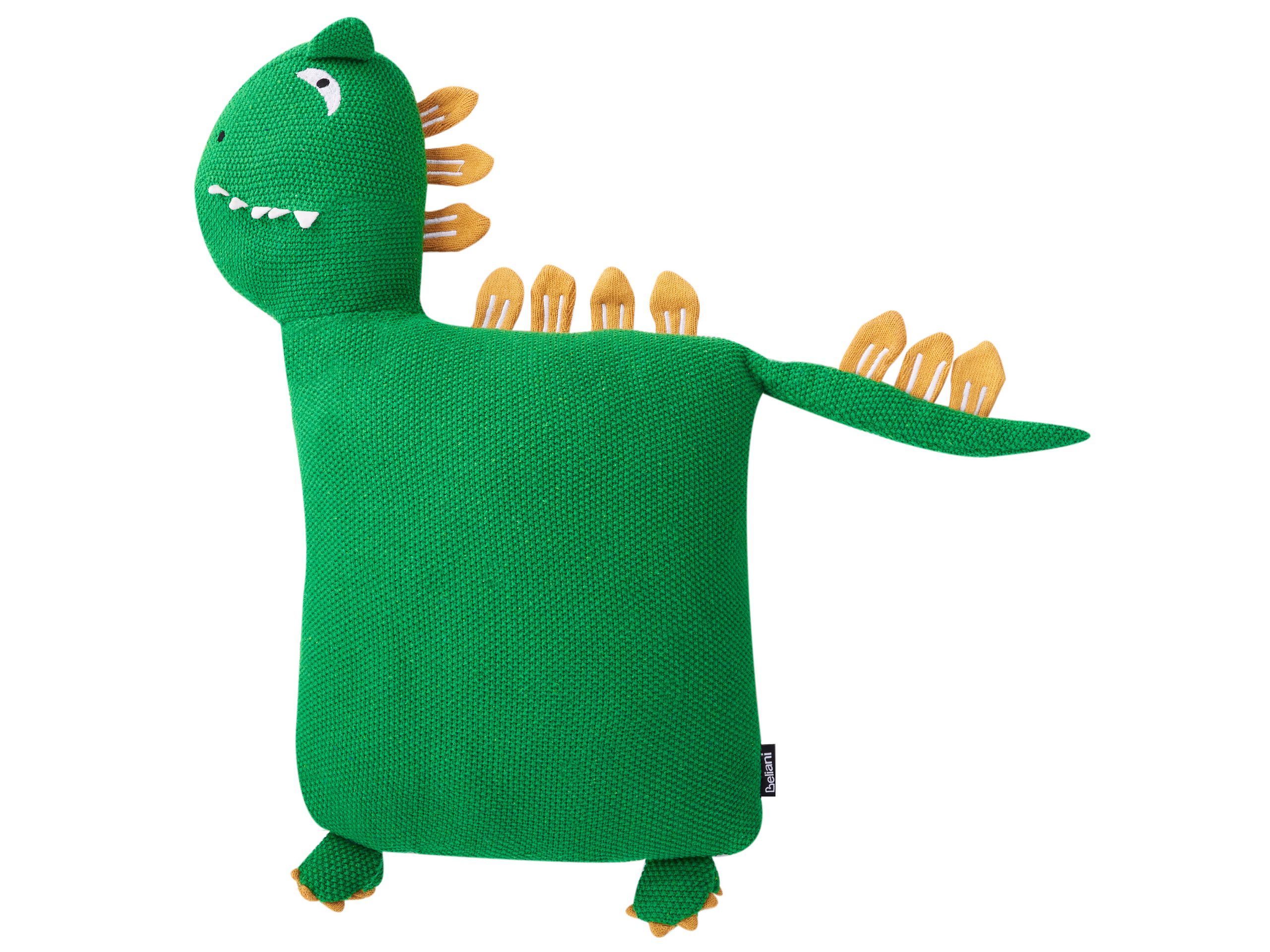 Set of 2 Cotton Kids Cushions Dinosaur 45 x 45 cm Green DINOS - Gemini Interiors