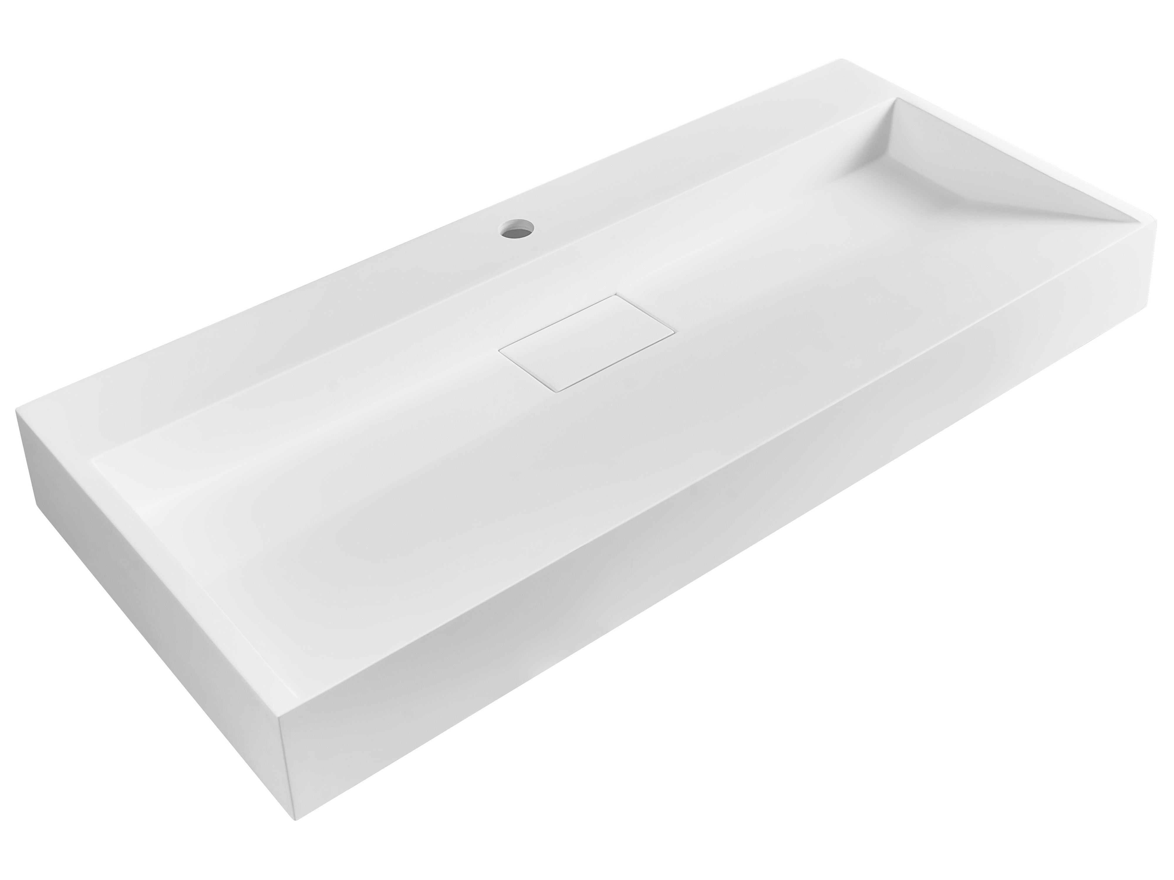EUQNKO Wall Hung Basin 1000 x 460 mm White - Gemini Interiors