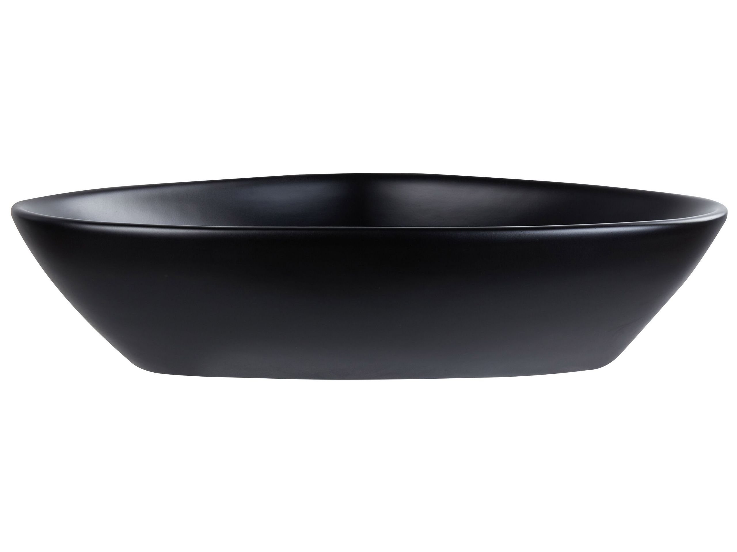 Ceramic Countertop Basin 600 x 390 mm Black TIRIG - Gemini Interiors