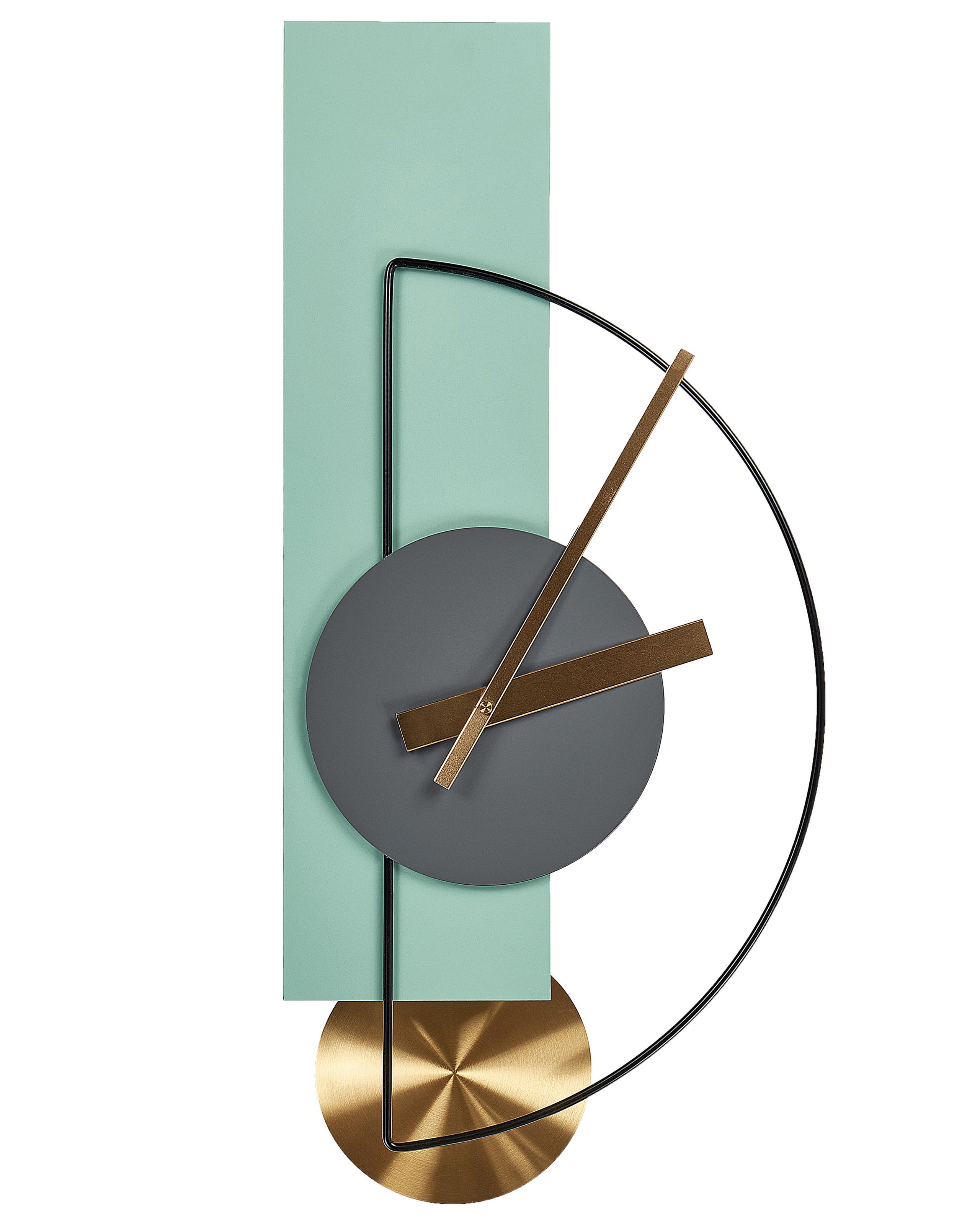 Wall Clock CEVINS 31 cm Metal Light Green - Gemini Interiors