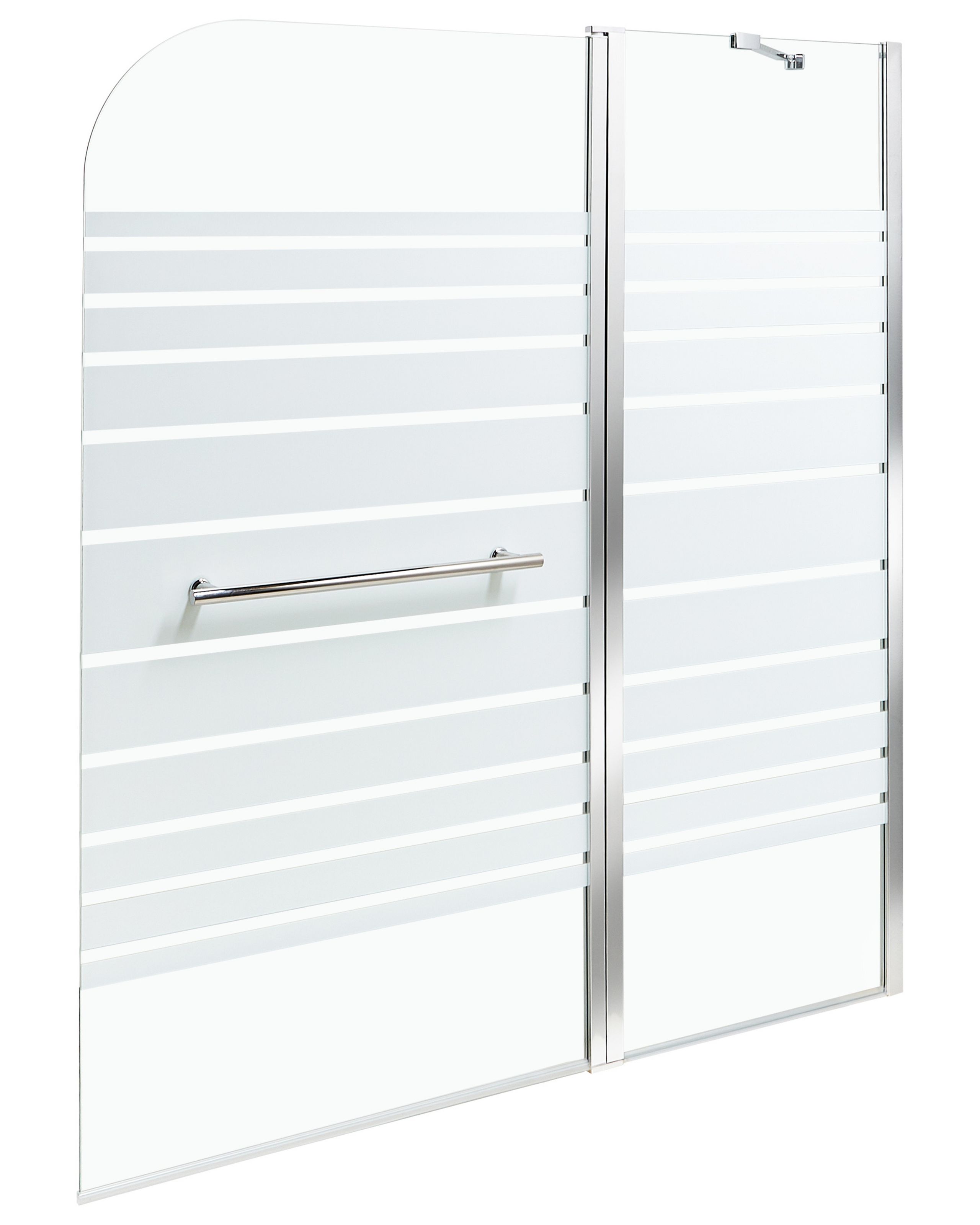Shower Bath Screen TUAPI 140 x 120 cm Silver - Gemini Interiors