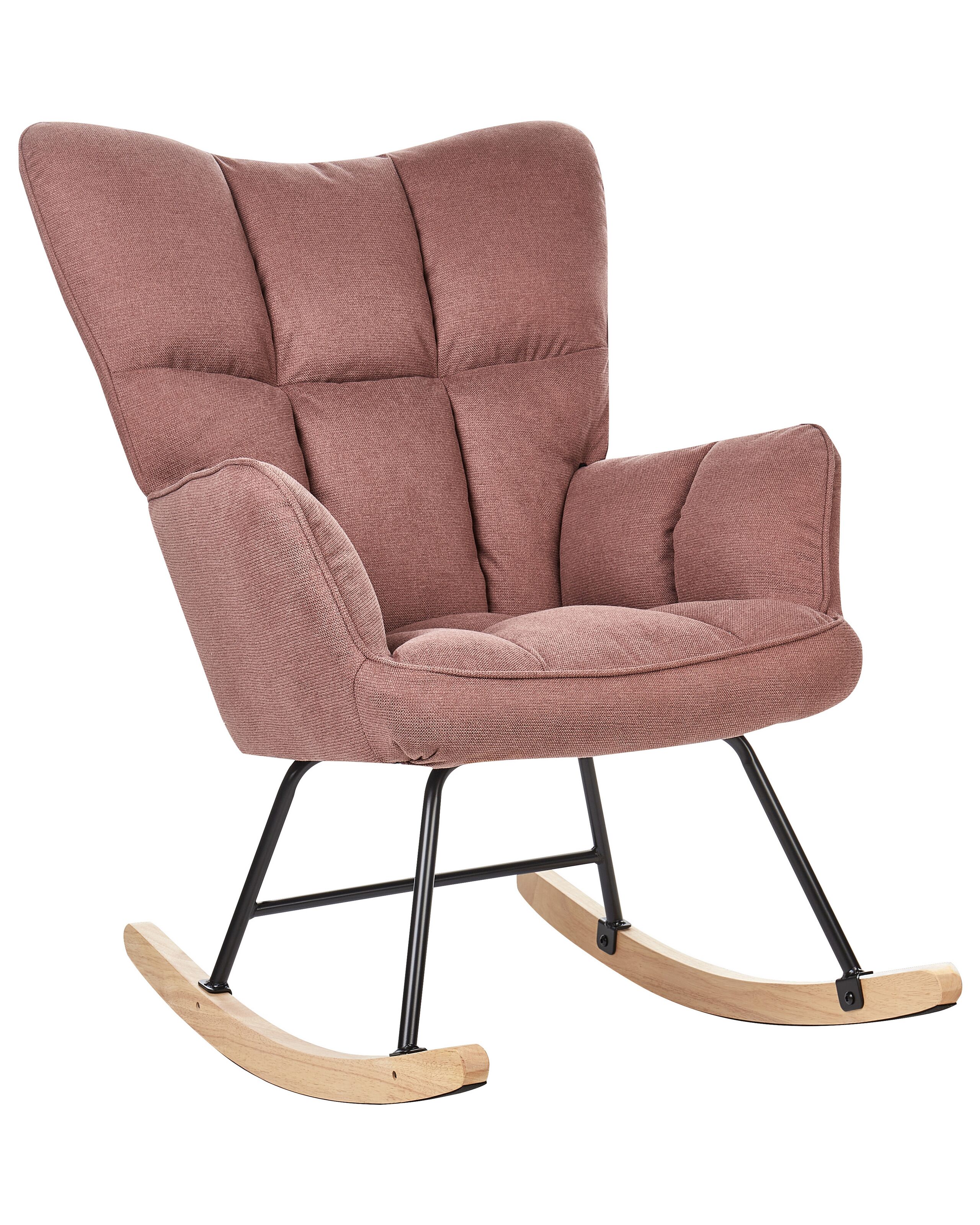 Rocking Chair OULU Fabric Pink - Gemini Interiors