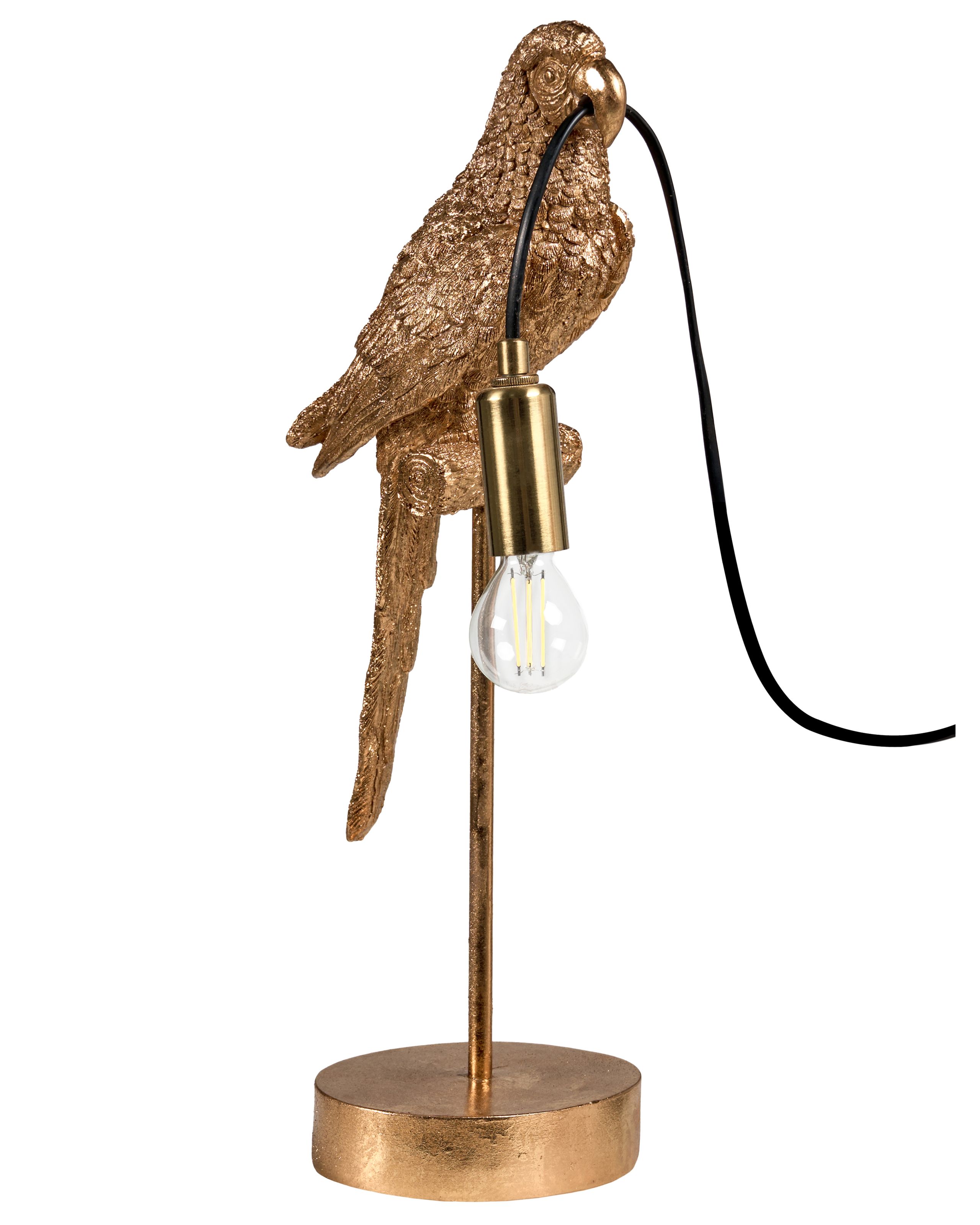 CARLINGDEN Table Lamp Parrot - Gold - Gemini Interiors