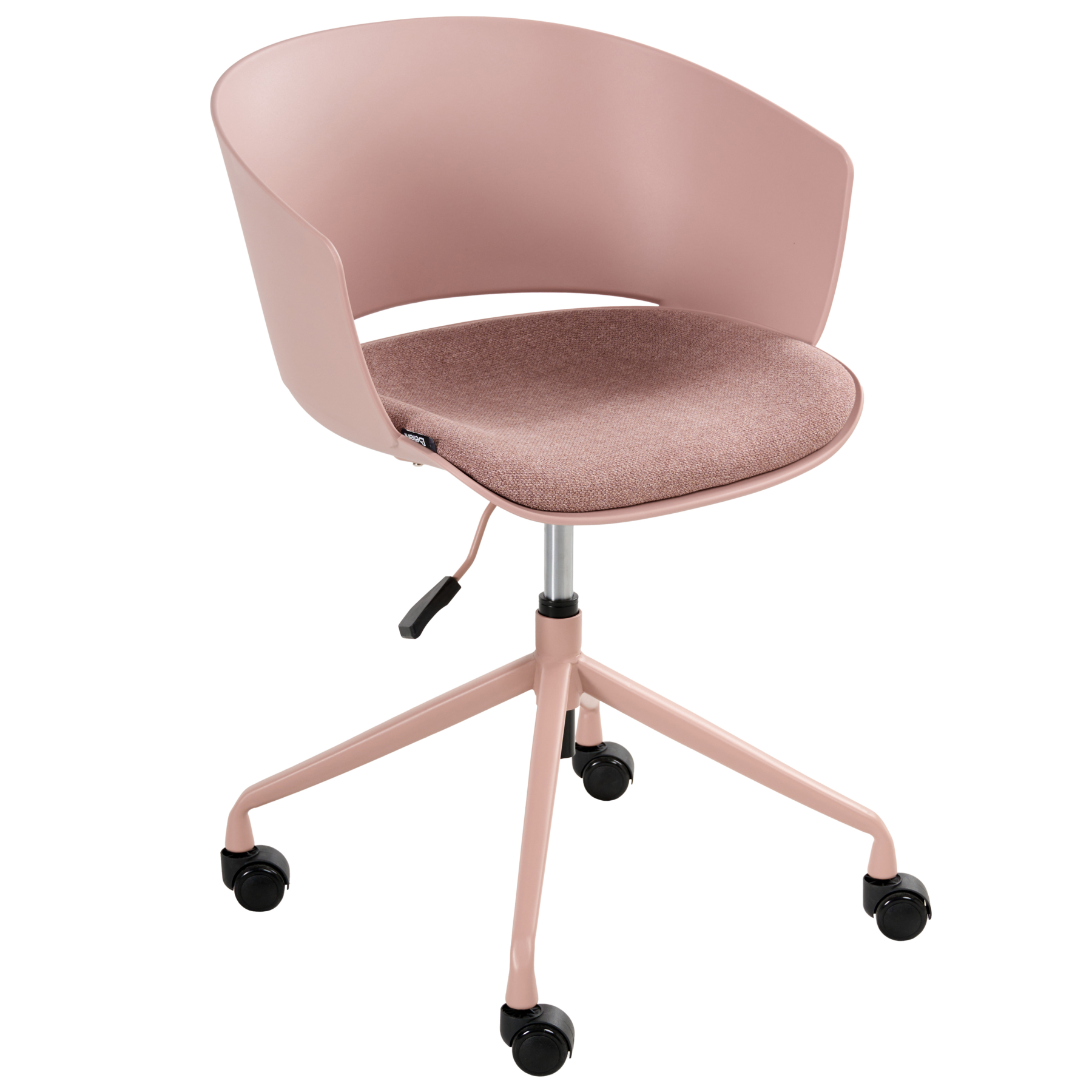 MARVIENNE Fabric Office Chair - Pink - Gemini Interiors