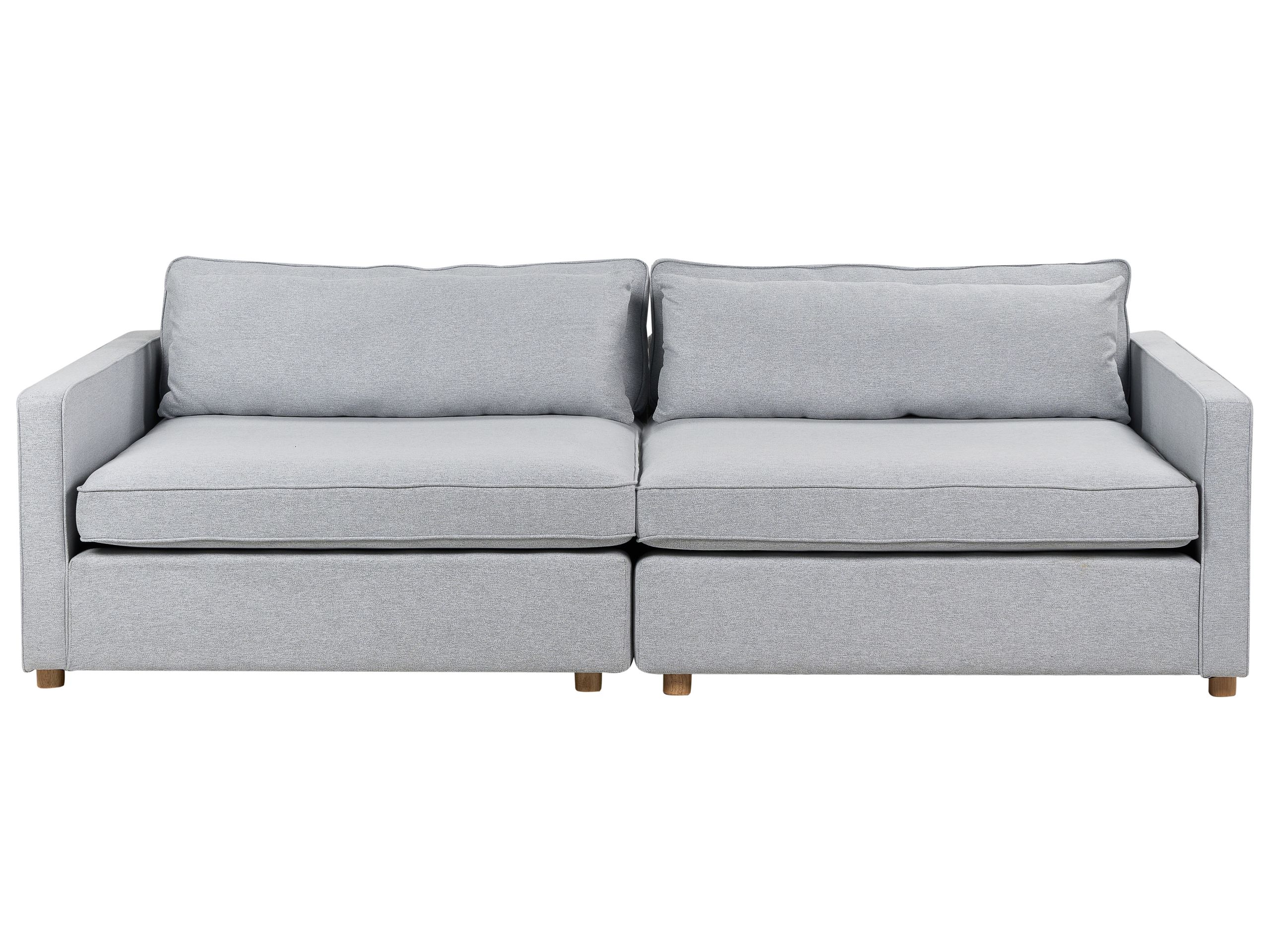3 Seater Fabric Sofa Grey VINSTRA - Gemini Interiors