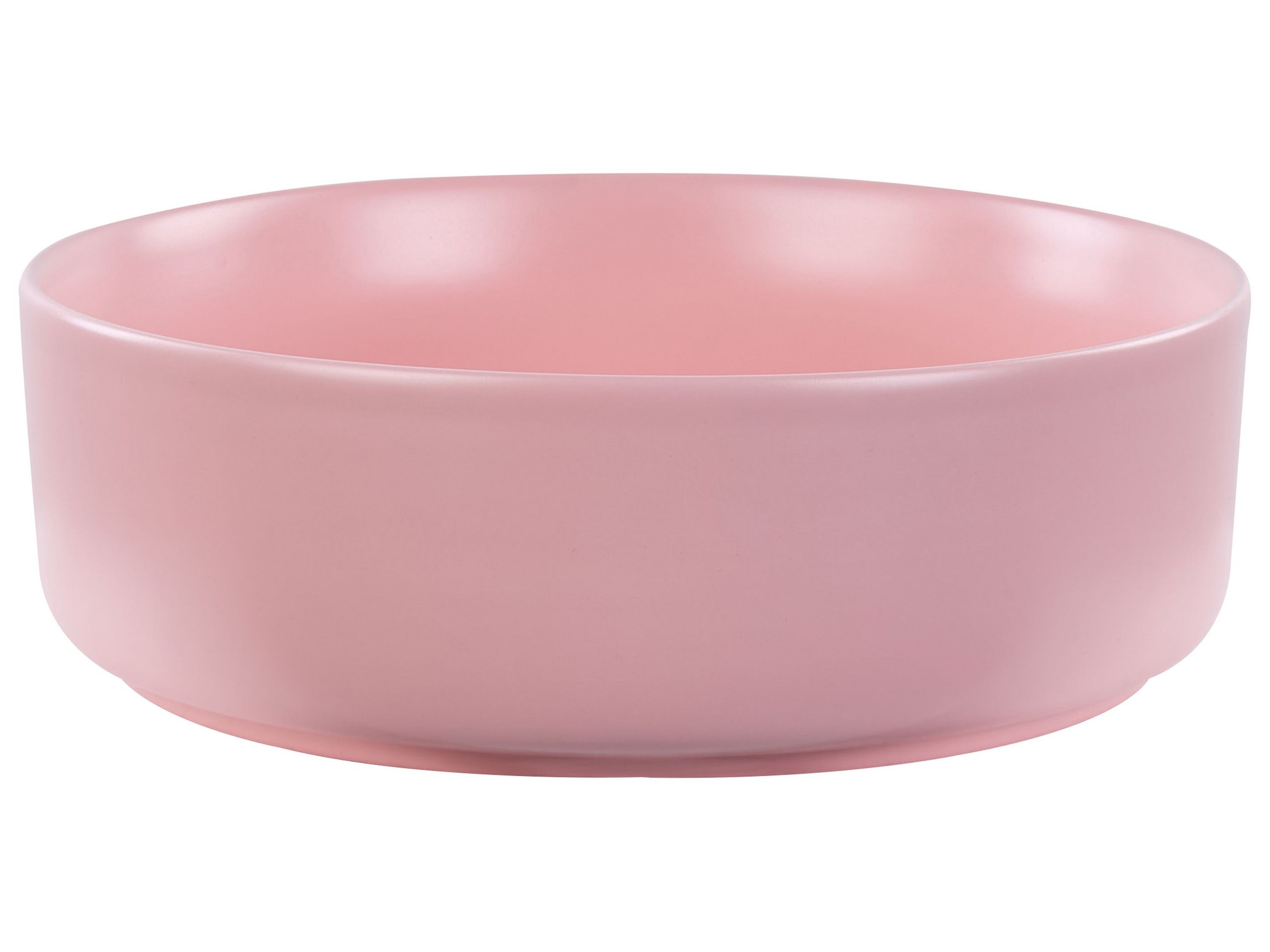 Ceramic Countertop Basin Diameter 370 mm Pink GUDAR - Gemini Interiors