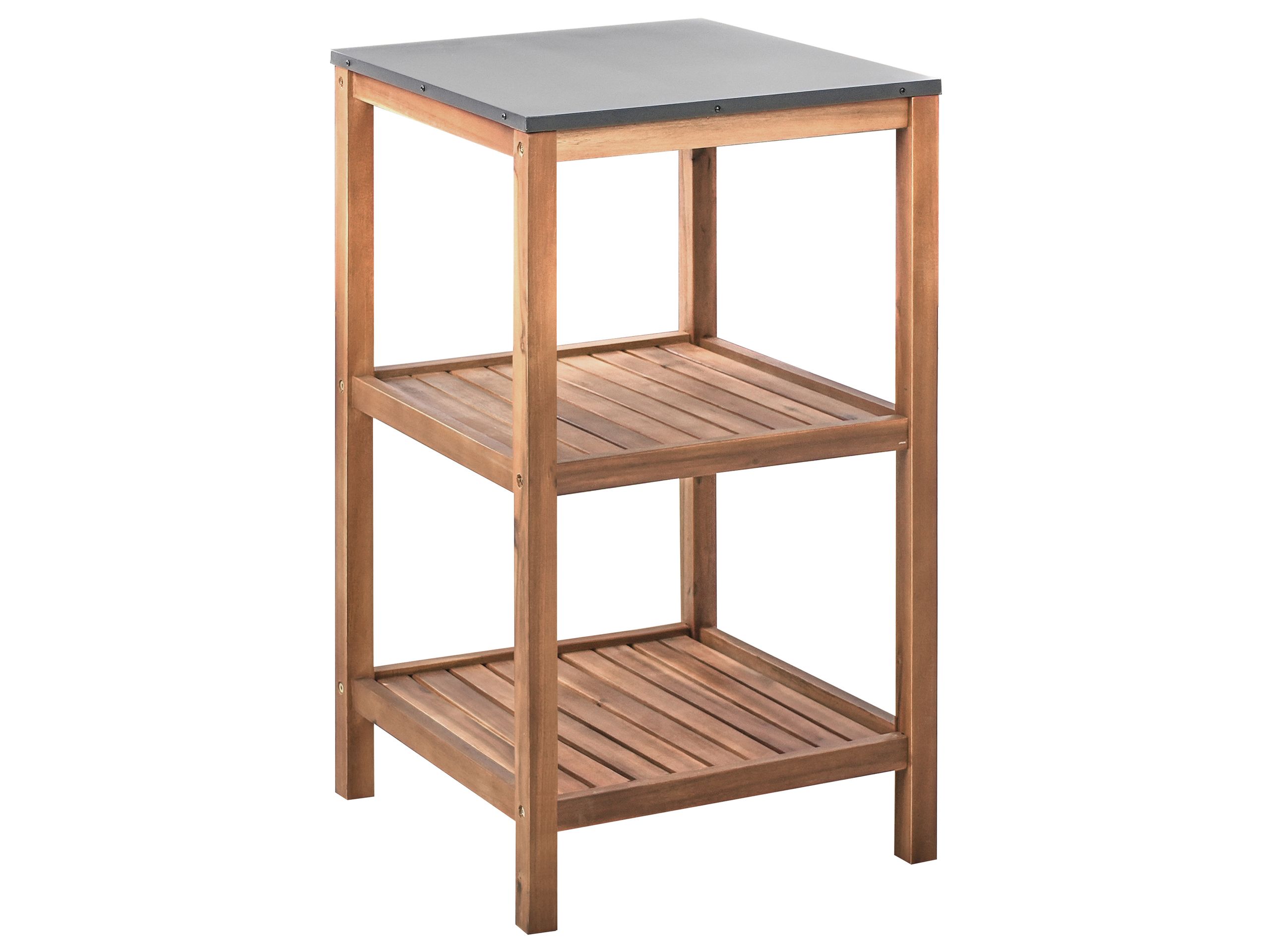HORNWELL Wooden Outdoor Kitchen Island - Brown - Gemini Interiors