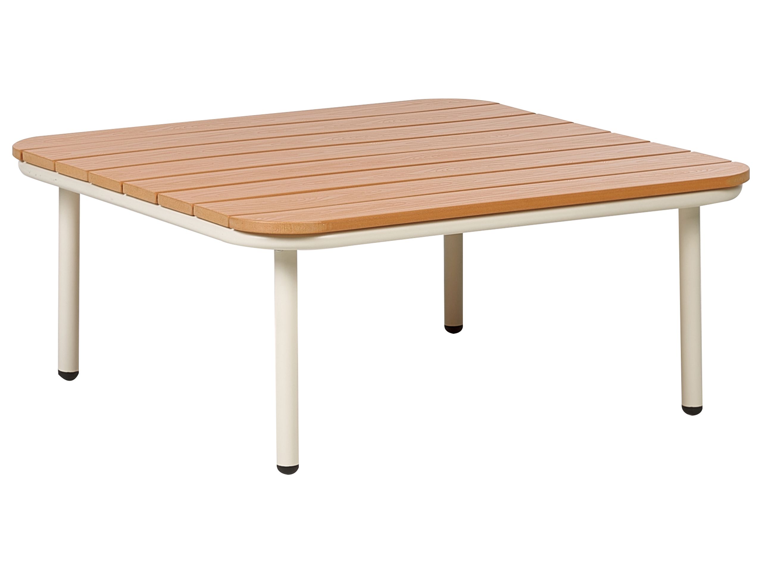 Garden Coffee Table 74 x 74 cm Light Wood SENISE - Gemini Interiors