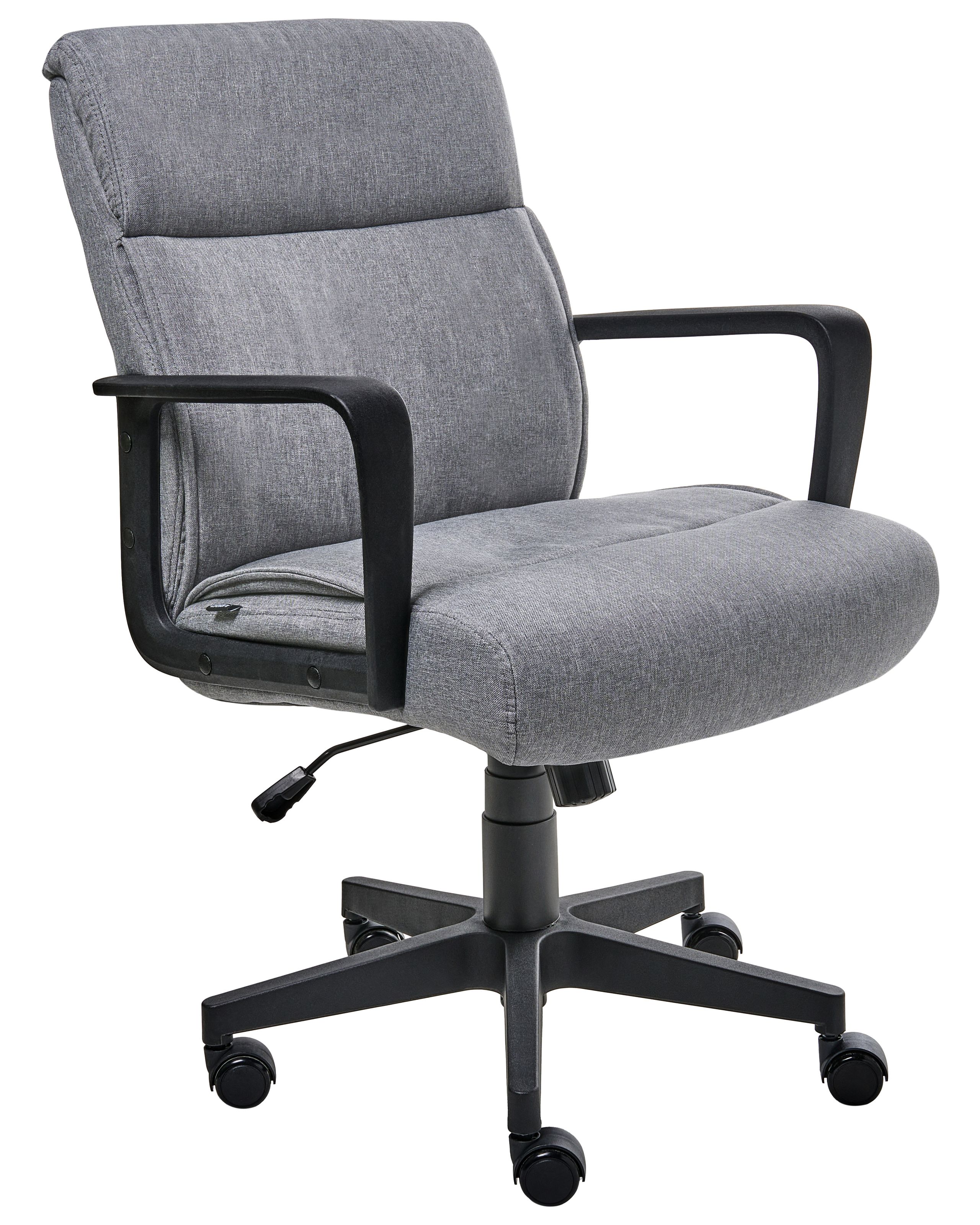 KIRKLEIGH Fabric Office Chair - Grey - Gemini Interiors