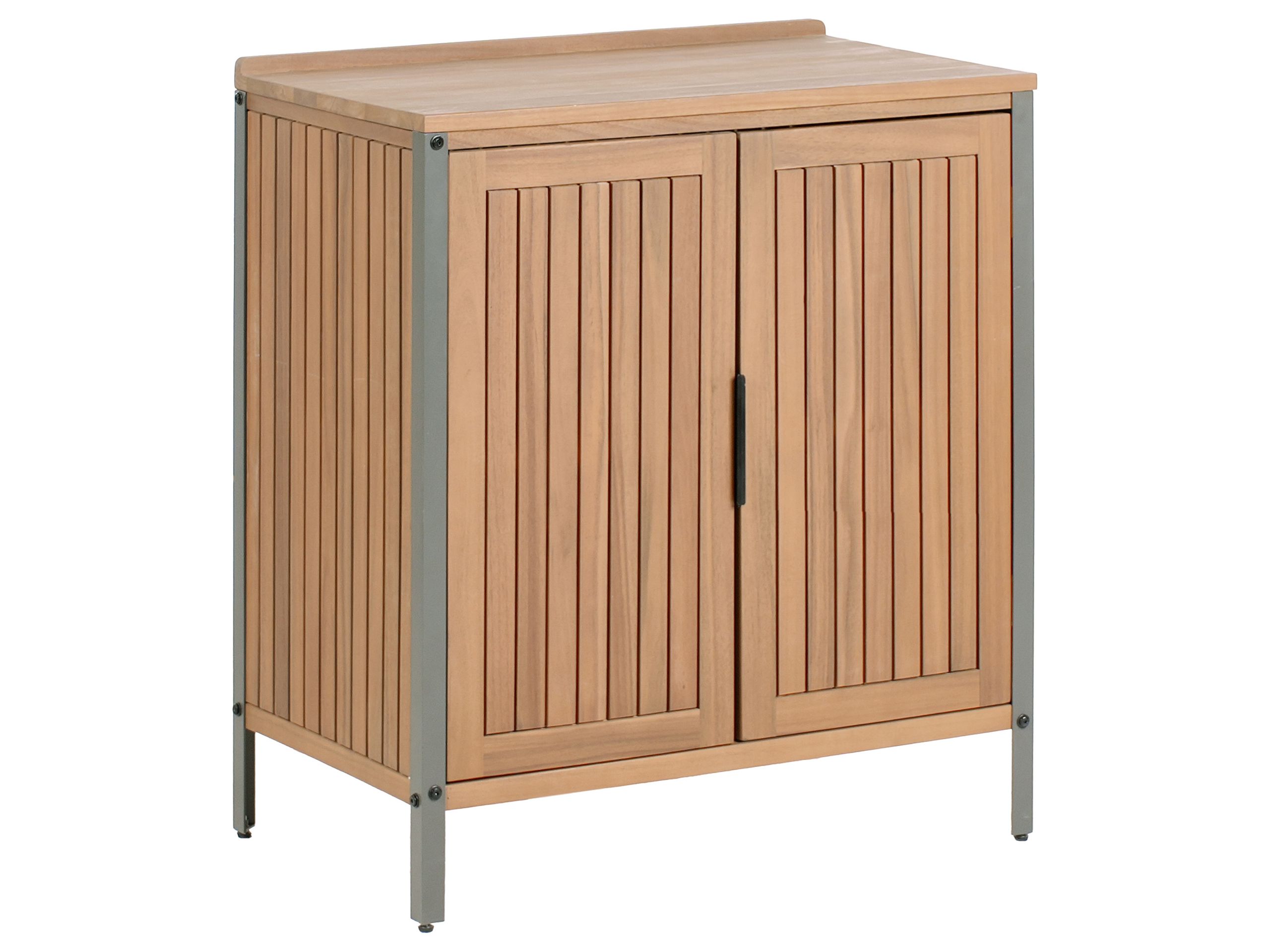 HORNLEIGH Wooden Outdoor Kitchen Cabinet with 2 Cabinet - Brown - Gemini Interiors
