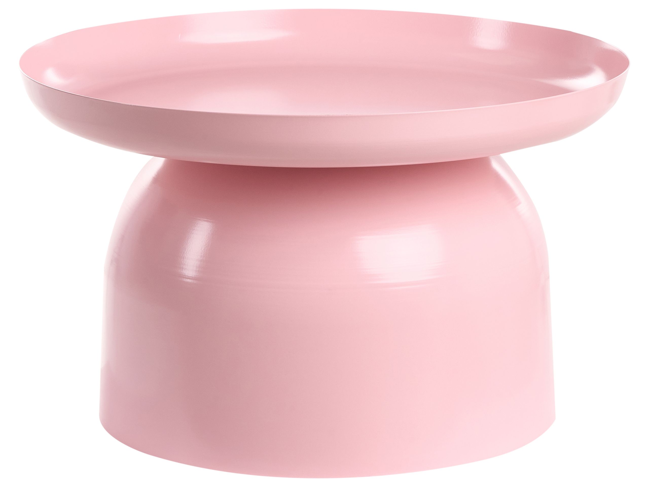 COTTENHAM Metal Round Coffee Table - Pink - Gemini Interiors