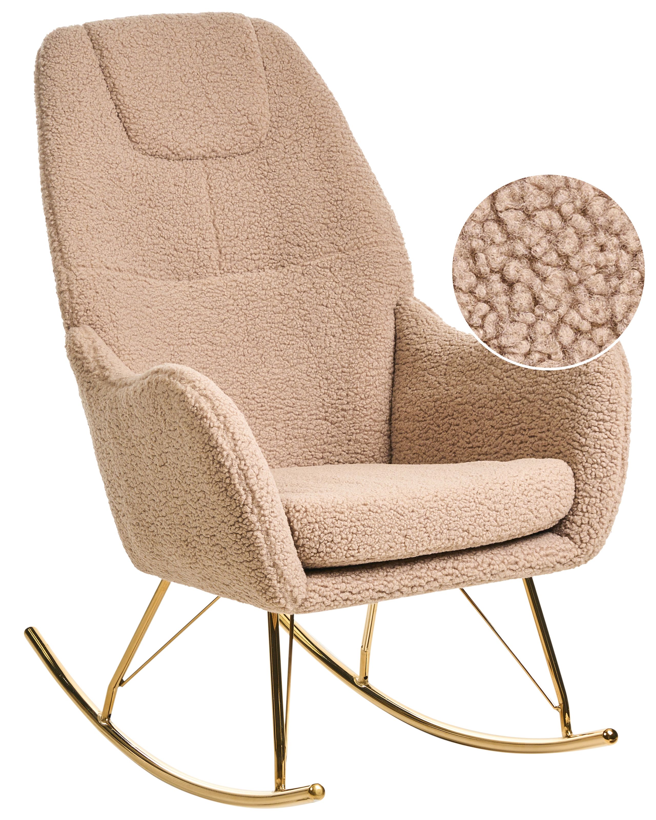 GRESHDON Boucle Rocking Chair - Beige - Gemini Interiors