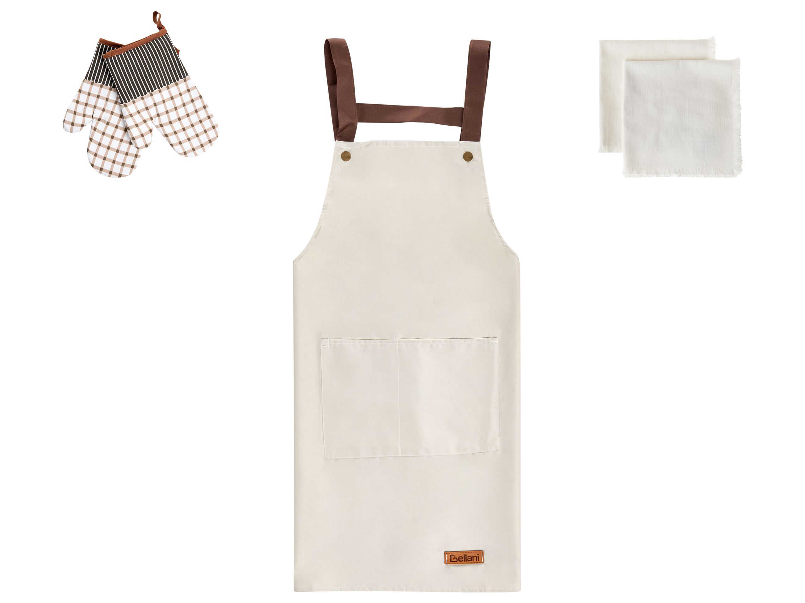 LODDONWELL Kitchen Textiles Set - Beige - Gemini Interiors