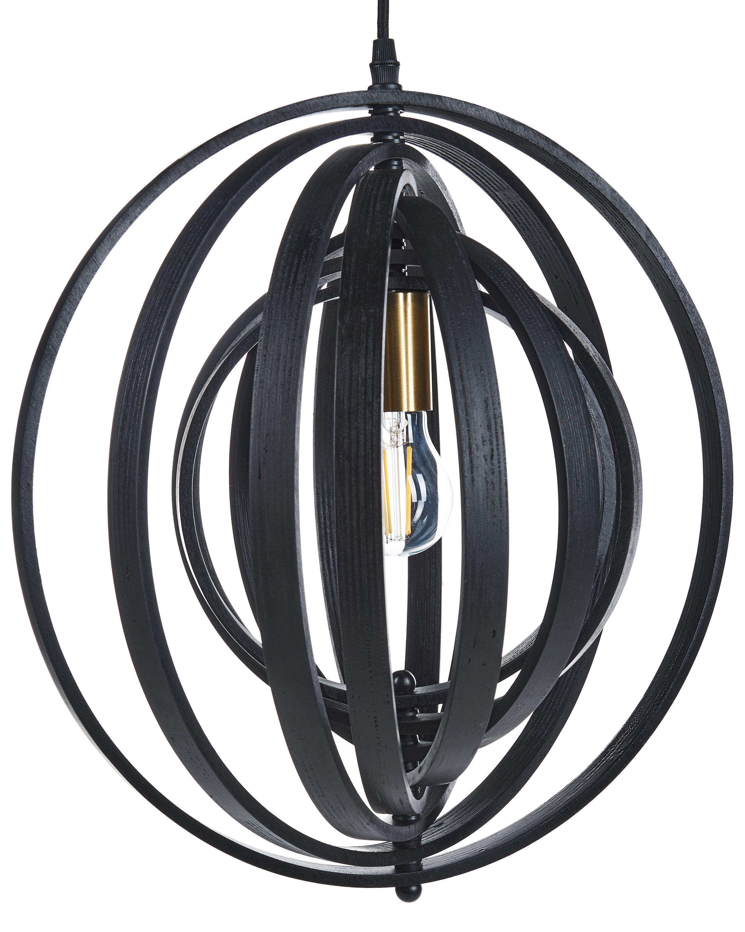UMRRELL Pendant Lamp Wood Black - Gemini Interiors