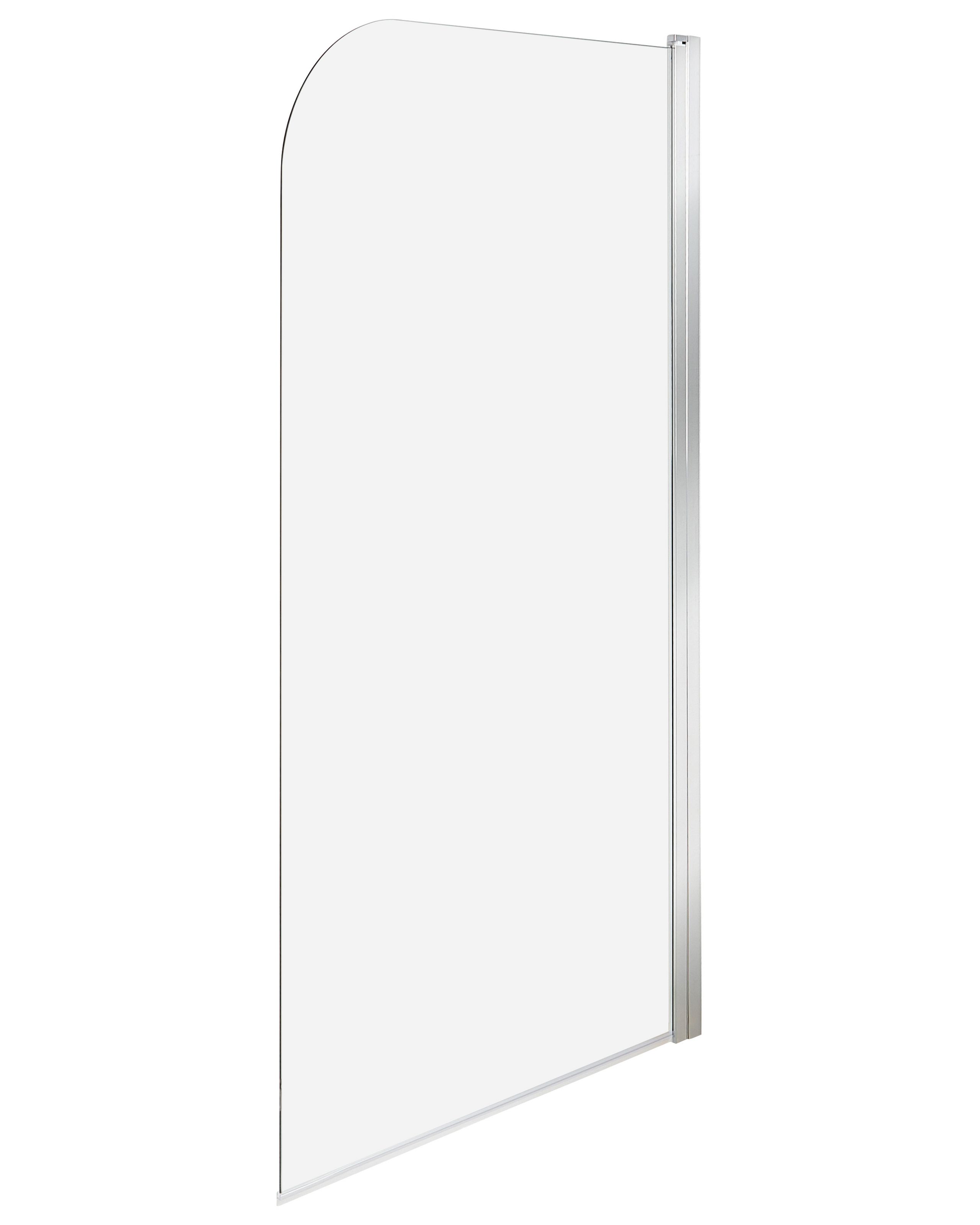 Shower Bath Screen LAPAN 140 x 70 cm Silver - Gemini Interiors
