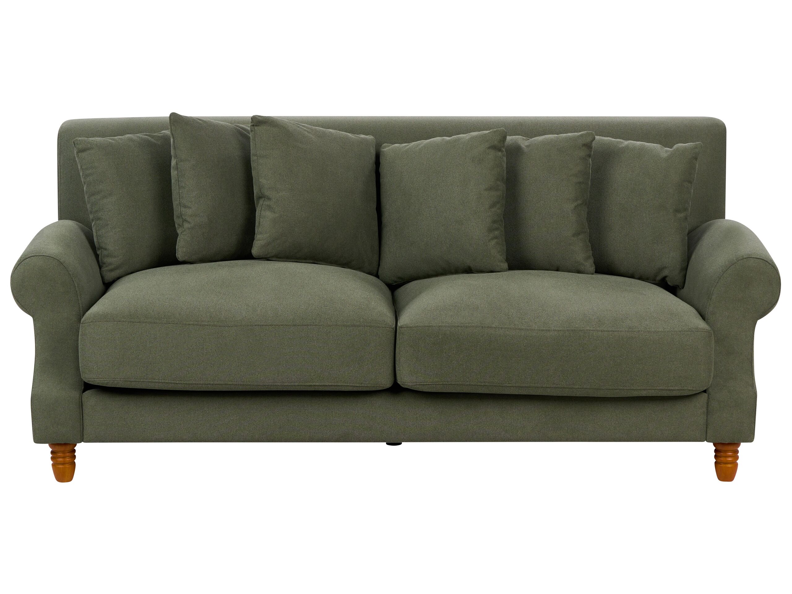 2 Seater Fabric Sofa Green EIKE - Gemini Interiors