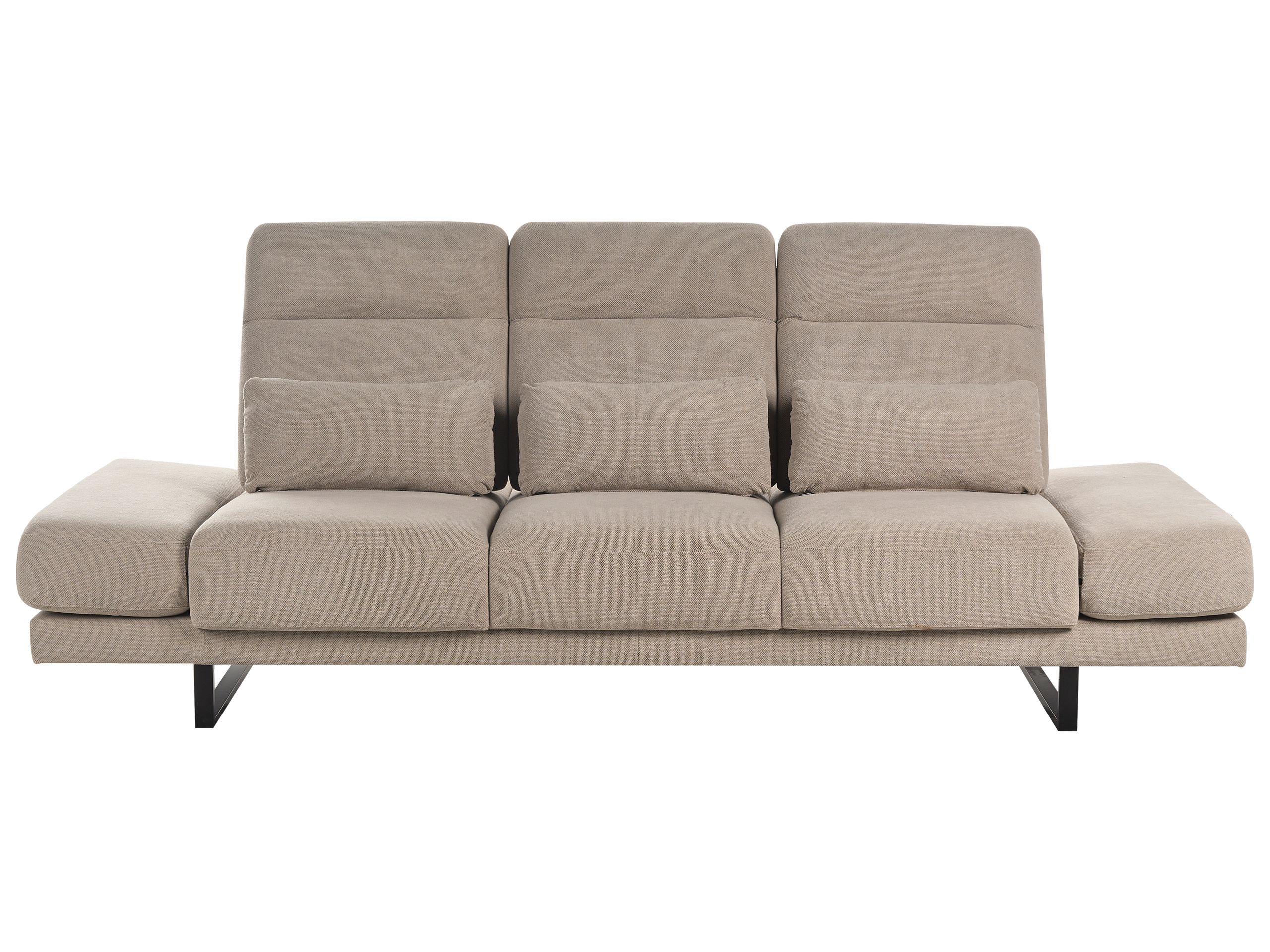 3 Seater Sofa - TKASI Fabric Sofa Taupe - Gemini Interiors
