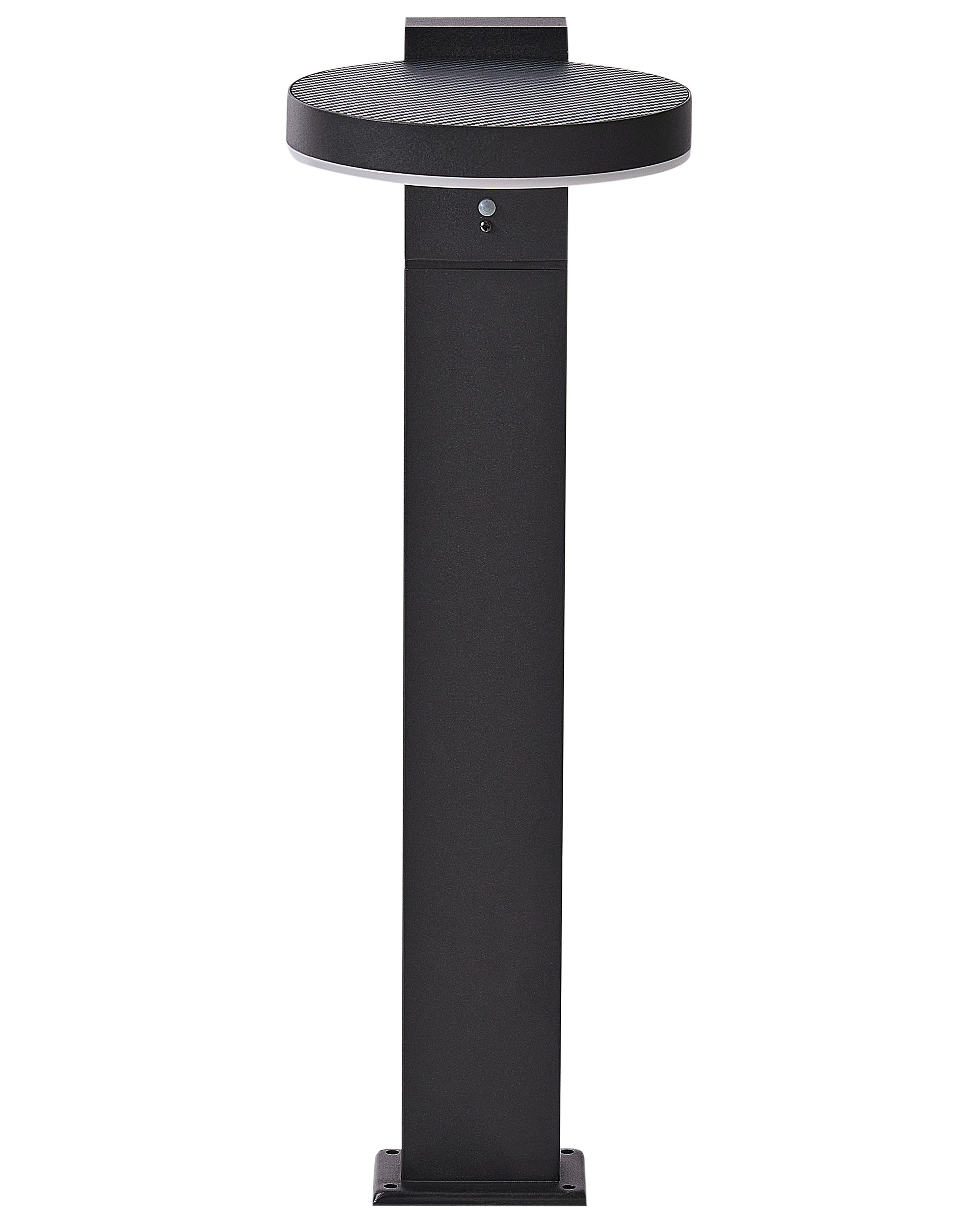 Solar Outdoor LED Bollard Lamp PARKERS With Motion Sensor Black - Gemini Interiors