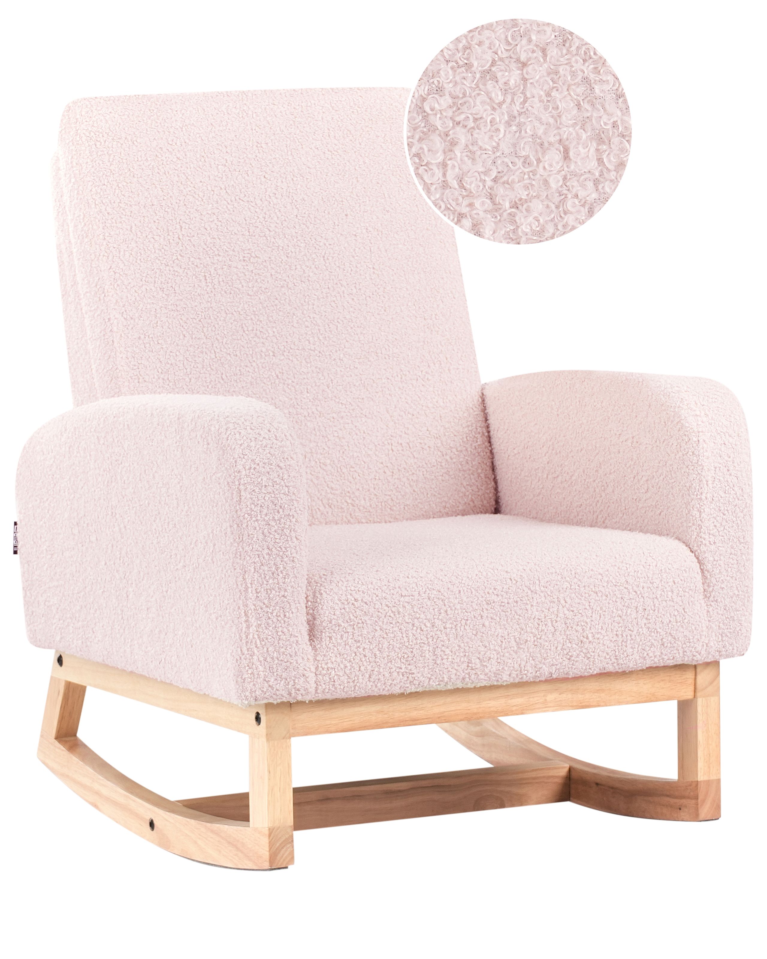 LYDCOMBE Kids Rocking Chair - Pastel Pink - Gemini Interiors