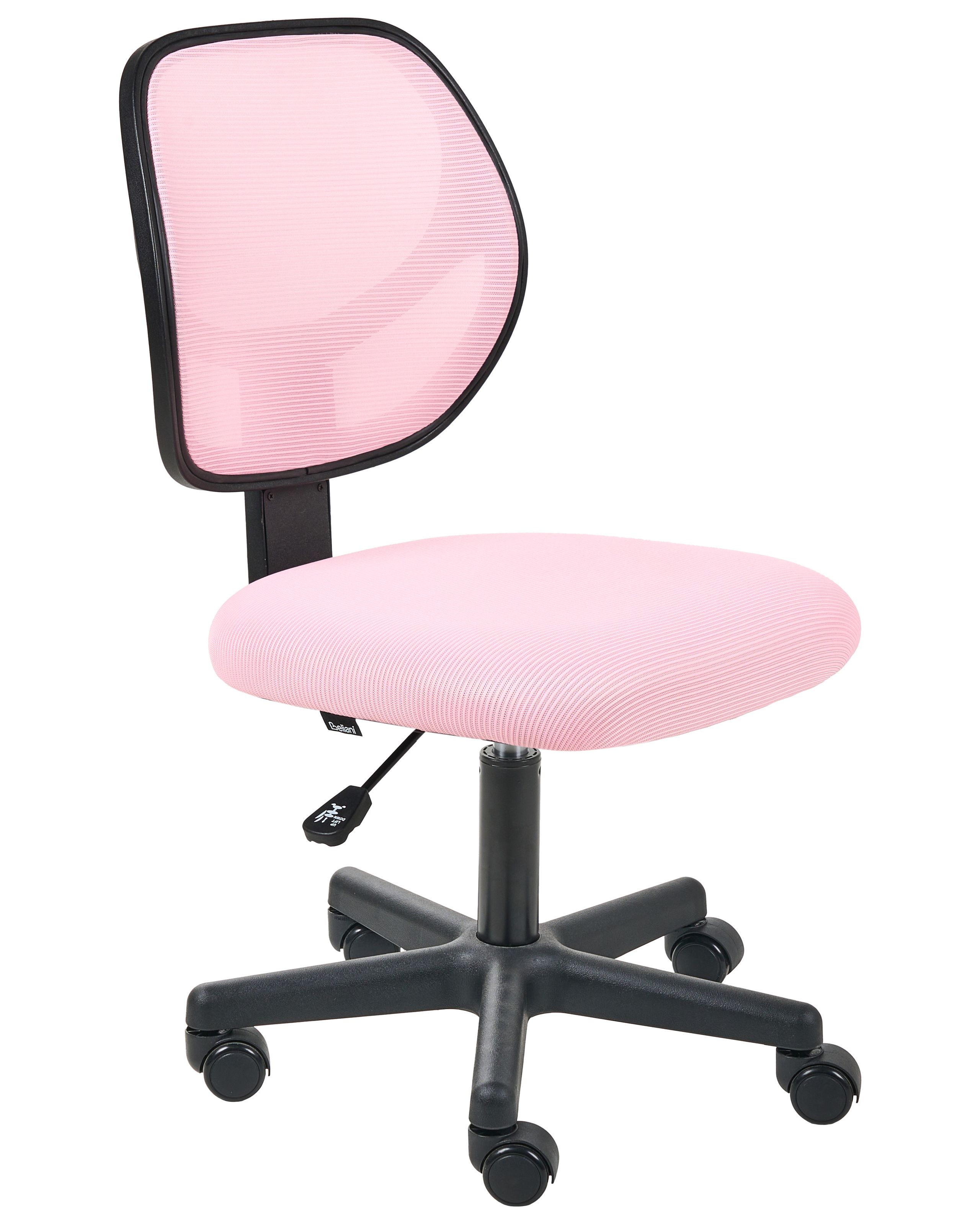KELTHORPE Mesh Fabric Office Chair - Pink - Gemini Interiors