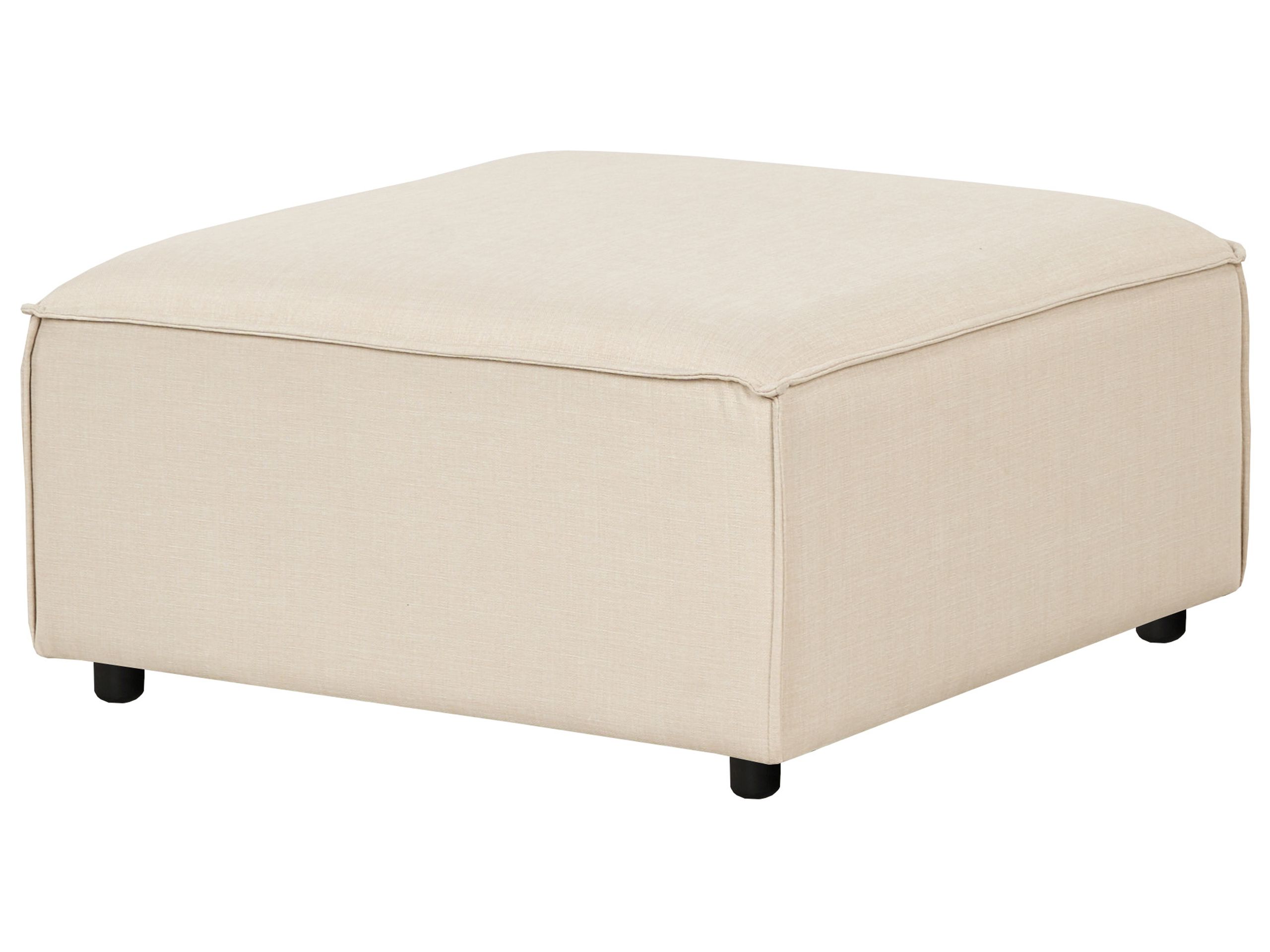 Ottoman ARDAL Fabric Beige - Gemini Interiors