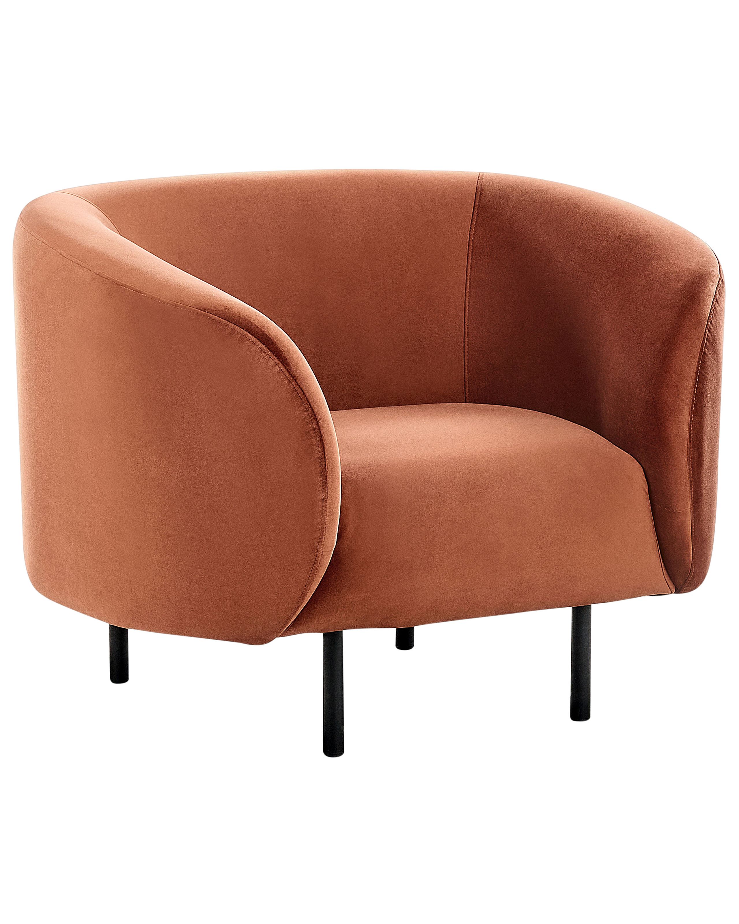 Armchair LOEN Velvet Orange - Gemini Interiors