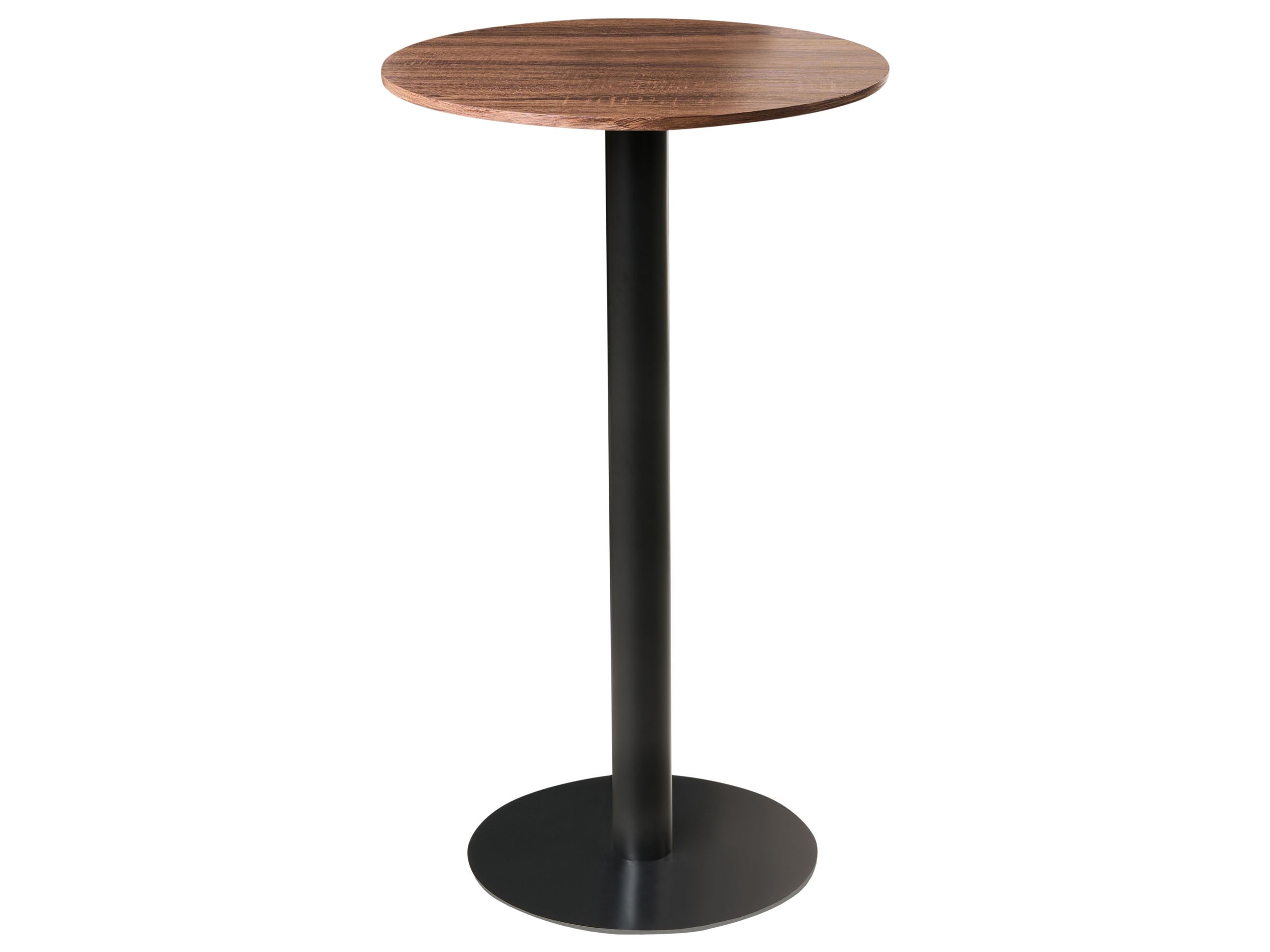 MOORLEIGH Square Bar Table - Black with Dark Oak - Gemini Interiors