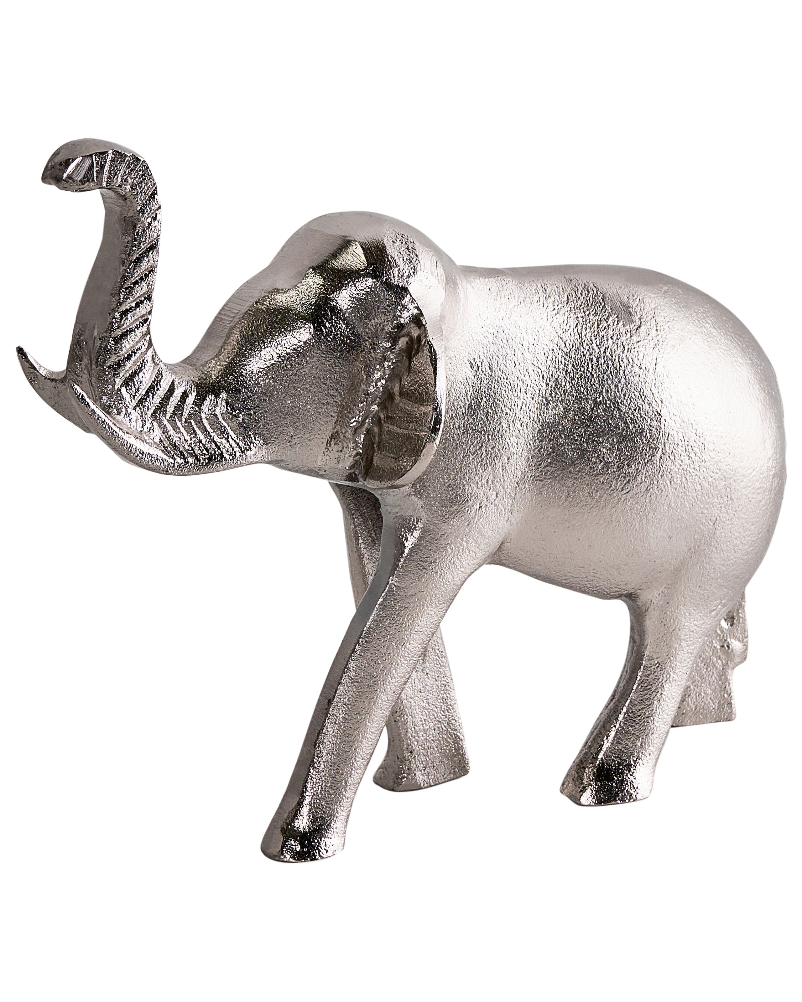 REDLEIGH Metal Elephant Figurine - Silver - Gemini Interiors